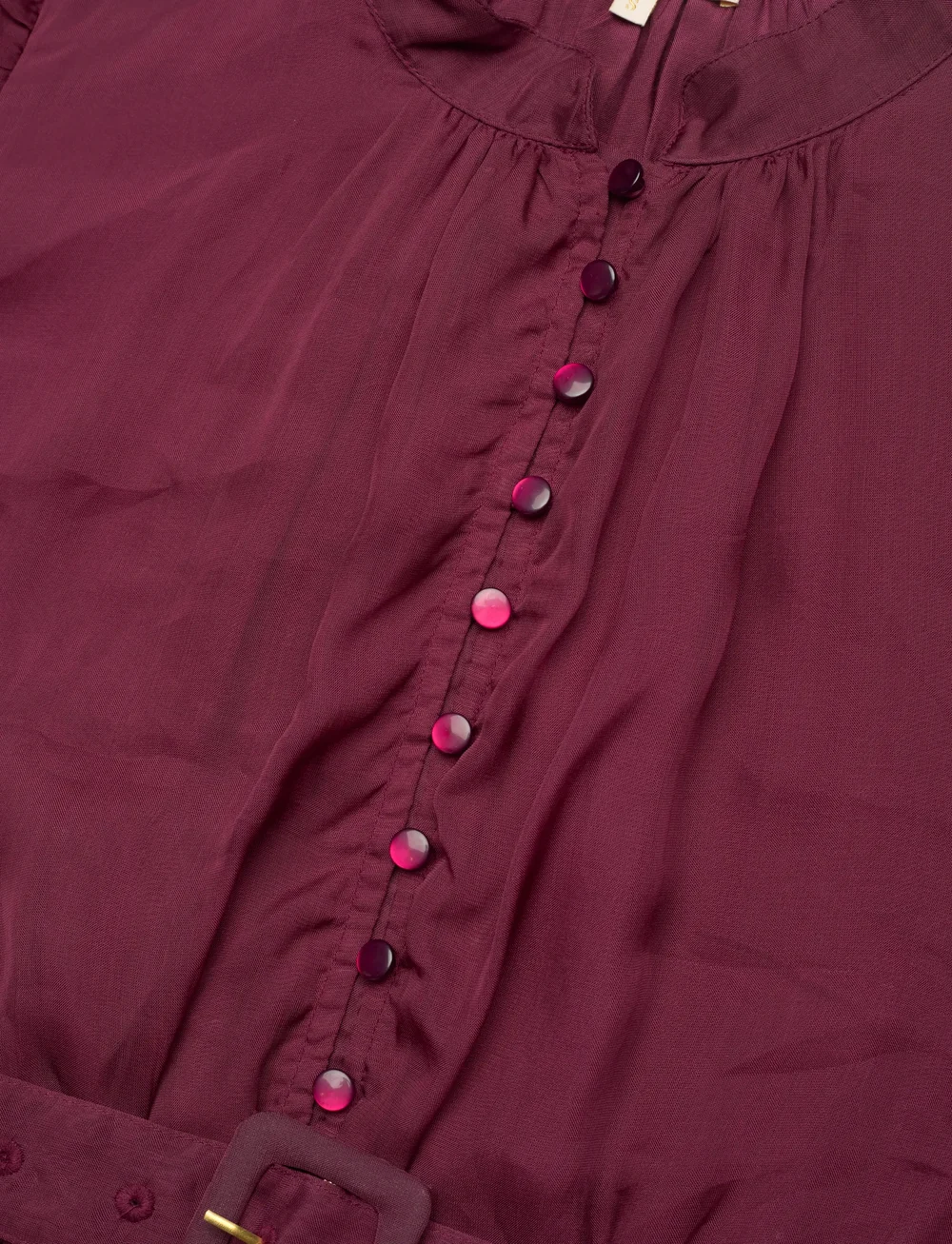 by Ti Mo - Organza Mini Dress - korta klänningar - 043 - burgundy - 2