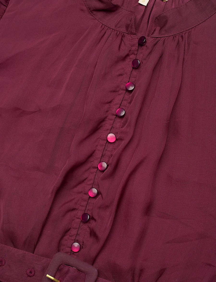 by Ti Mo - Organza Mini Dress - minikleidid - 043 - burgundy - 2