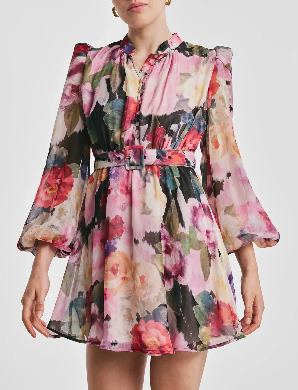 by Ti Mo - Organza Mini Dress - korta klänningar - 533 - winter breeze - 0