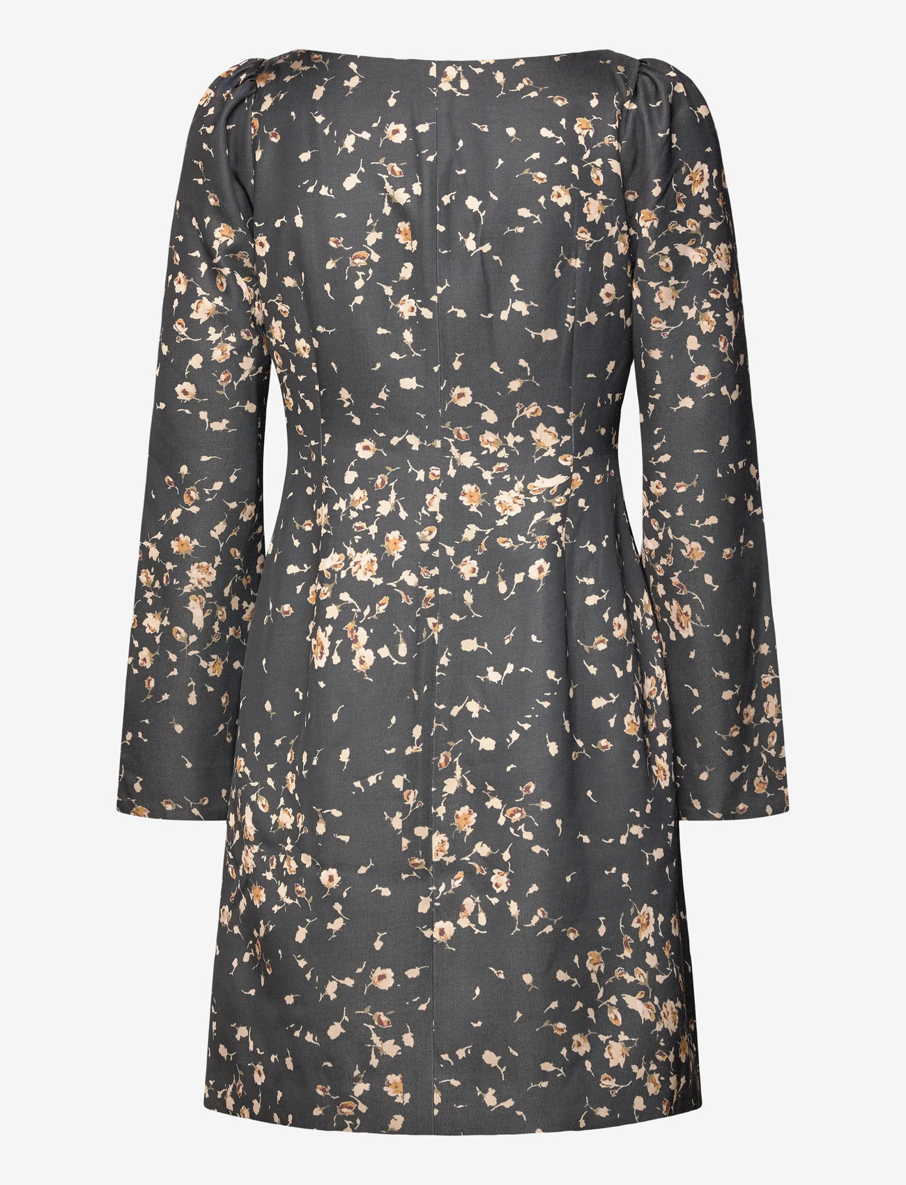 by Ti Mo - Tailored Satin Mini Dress - short dresses - 534 - black roses - 1