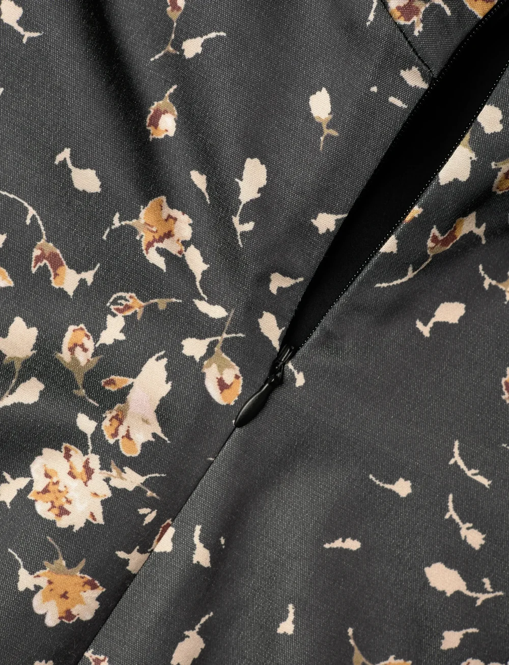 by Ti Mo - Tailored Satin Mini Dress - kurze kleider - 534 - black roses - 3