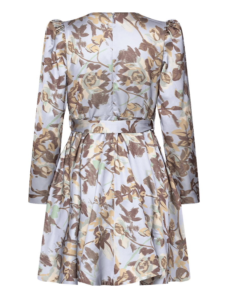 by Ti Mo - Tailored Satin Belt Dress - festkjoler - 410 - wallpaper - 2