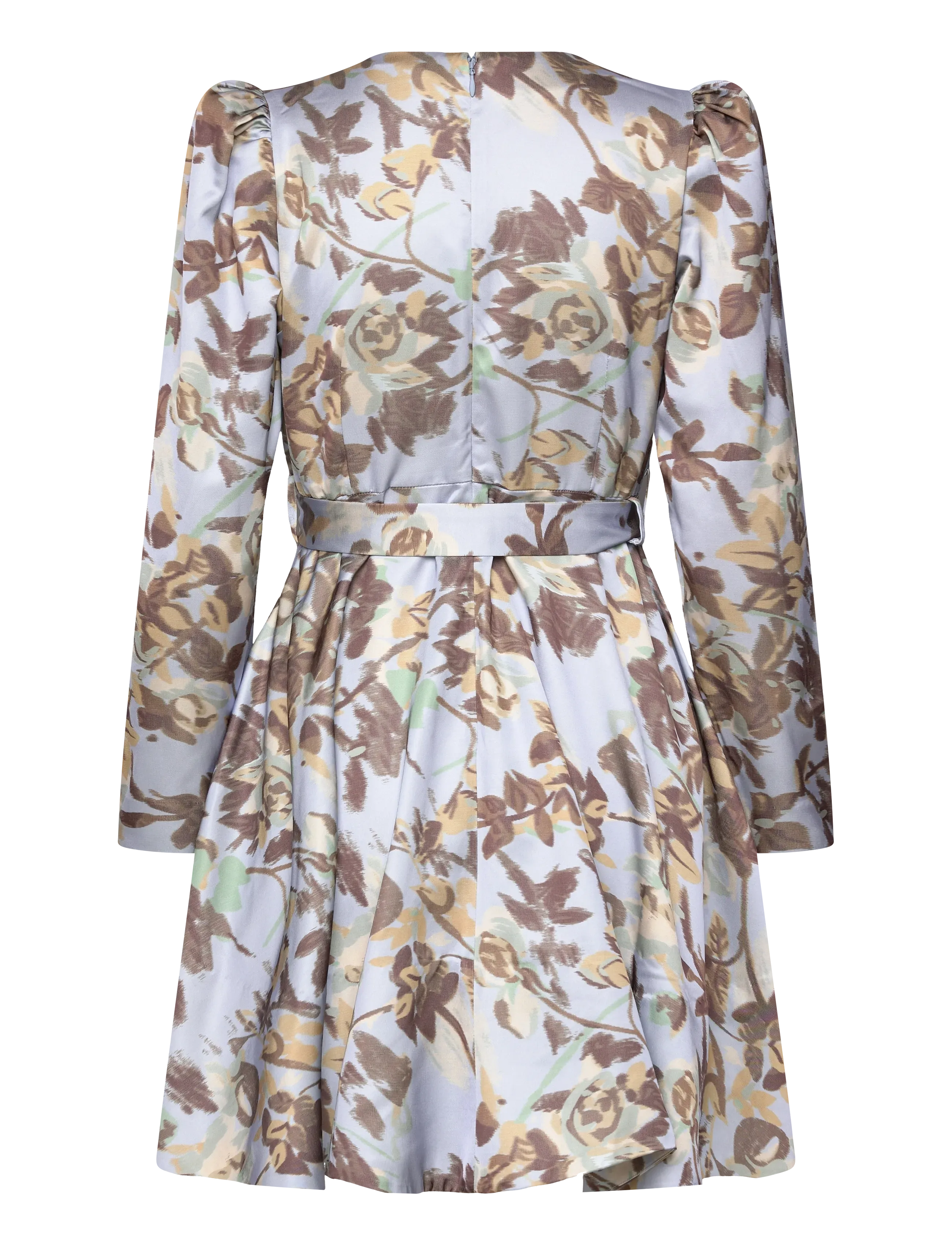 by Ti Mo - Tailored Satin Belt Dress - festklänningar - 410 - wallpaper - 2
