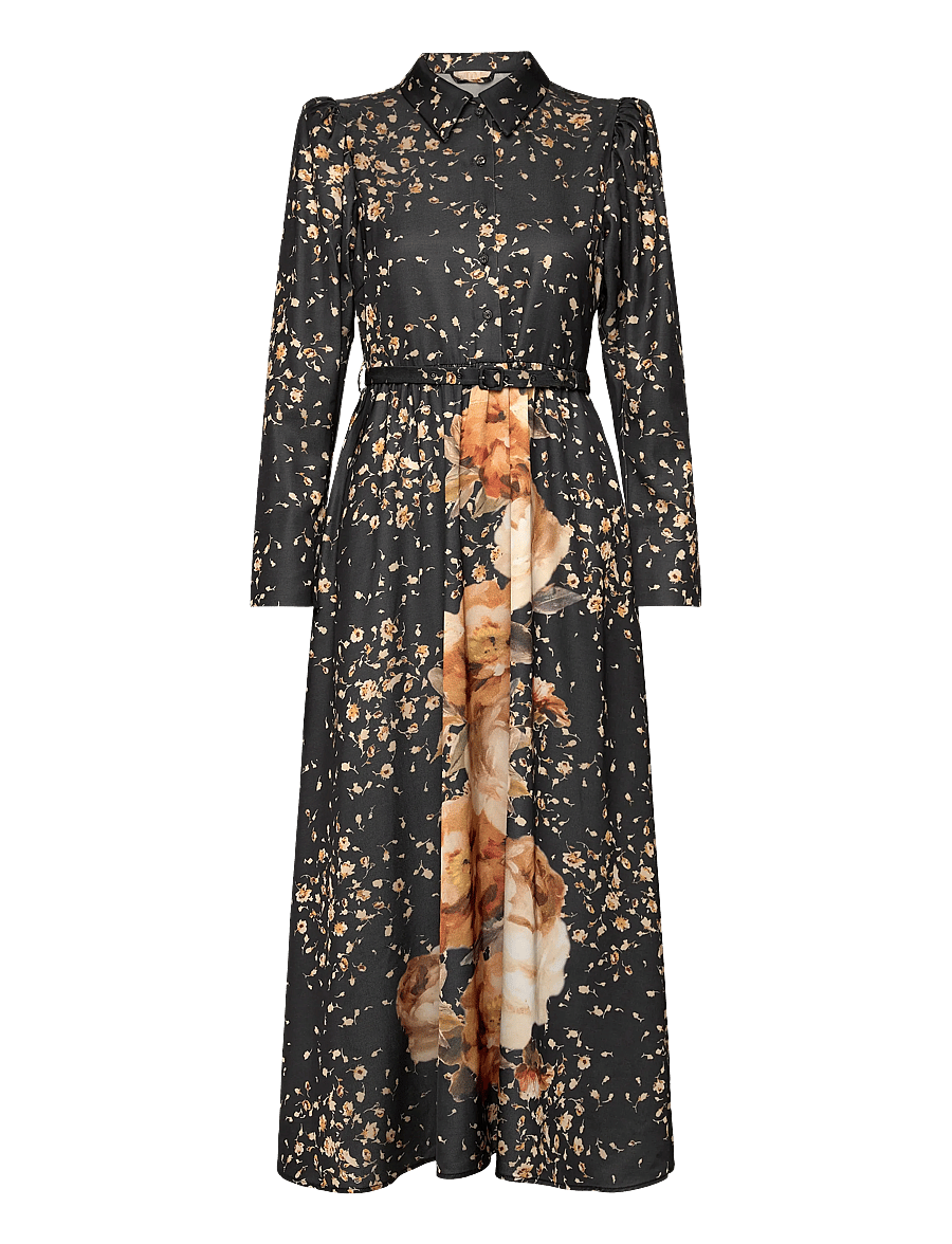 by Ti Mo - Tailored Satin Shirt Dress - hemdkleider - 530 - black rose - 1