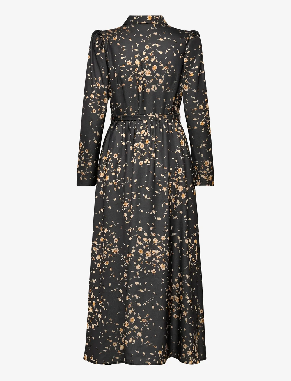 by Ti Mo - Tailored Satin Shirt Dress - skjortekjoler - 530 - black rose - 2