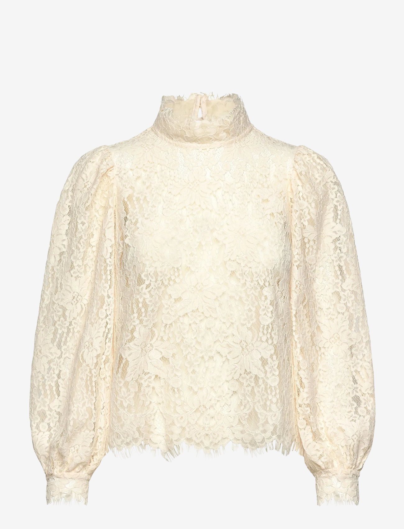 by Ti Mo - Lace Blouse - langärmlige blusen - 002 - vintage white - 1