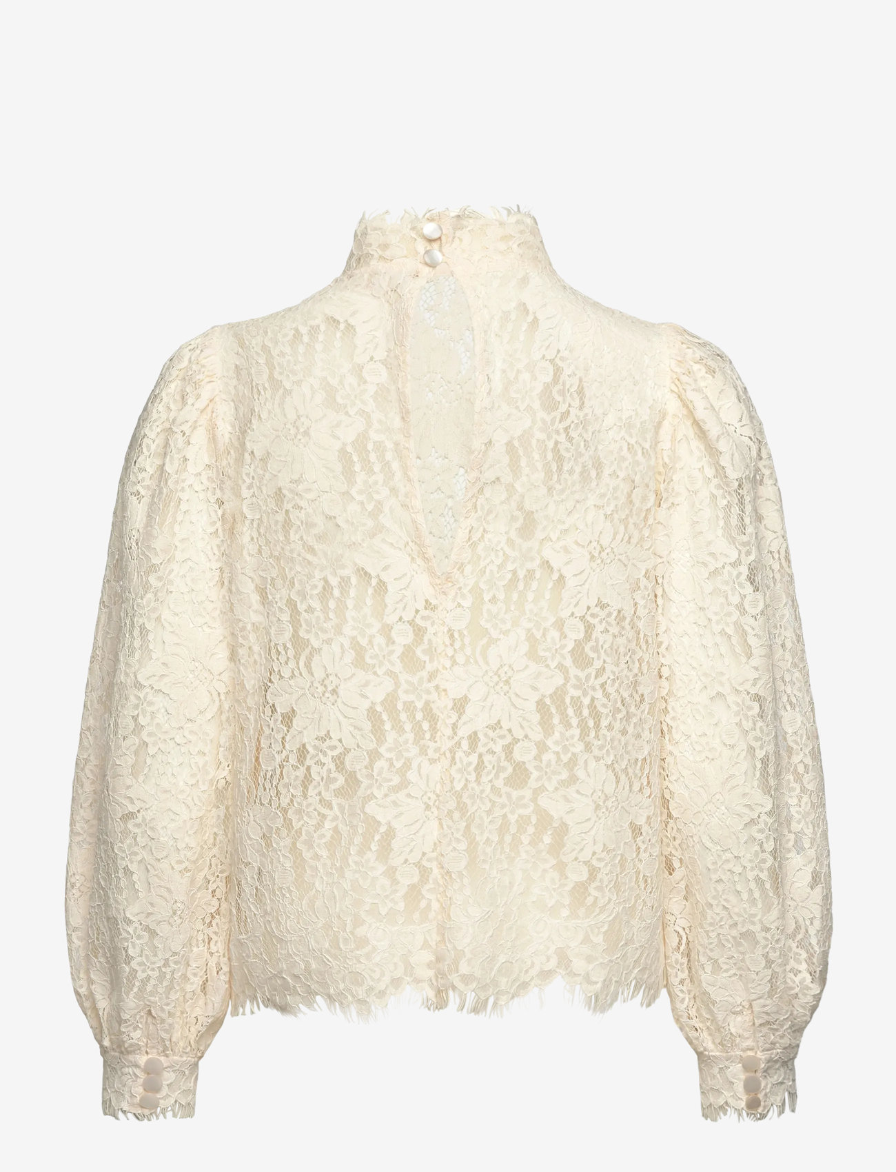 by Ti Mo - Lace Blouse - langärmlige blusen - 002 - vintage white - 2