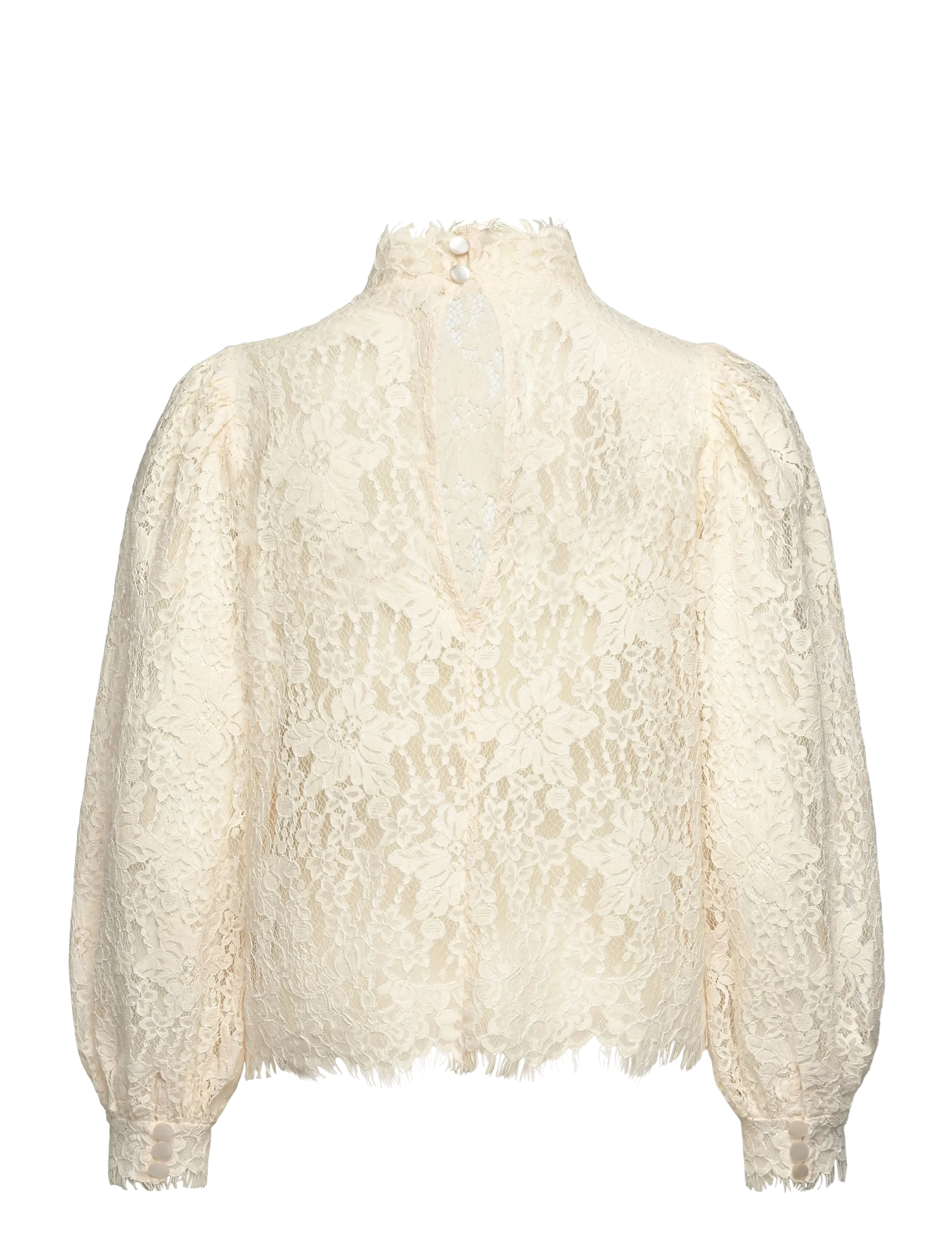 by Ti Mo - Lace Blouse - palaidinės ilgomis rankovėmis - 002 - vintage white - 2