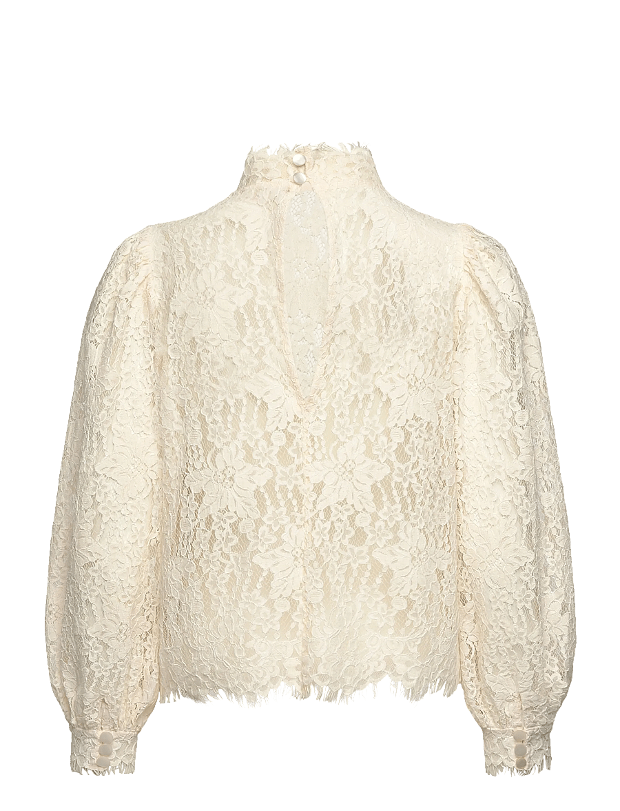 by Ti Mo - Lace Blouse - blouses met lange mouwen - 002 - vintage white - 2