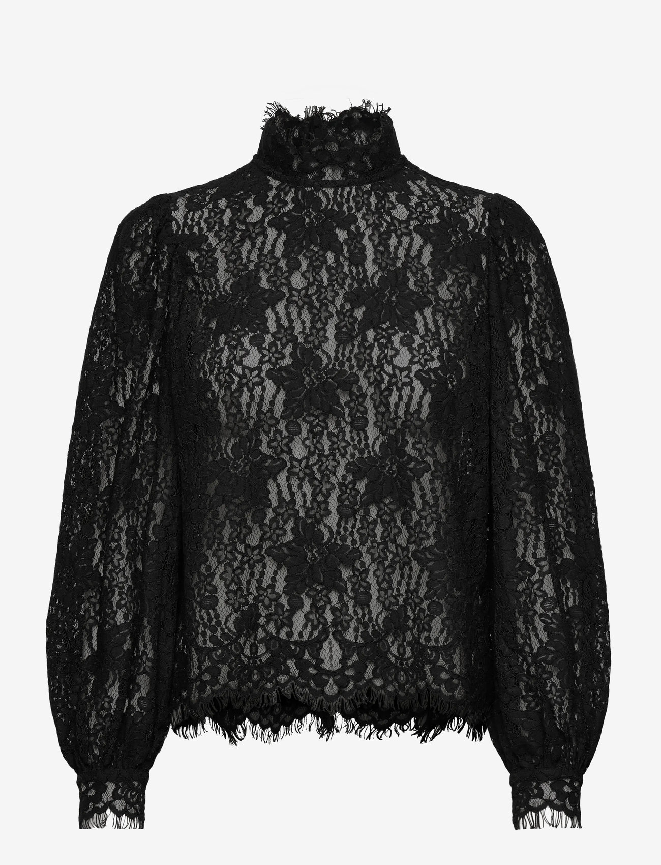 by Ti Mo - Lace Blouse - pikkade varrukatega pluusid - 099 - black - 0