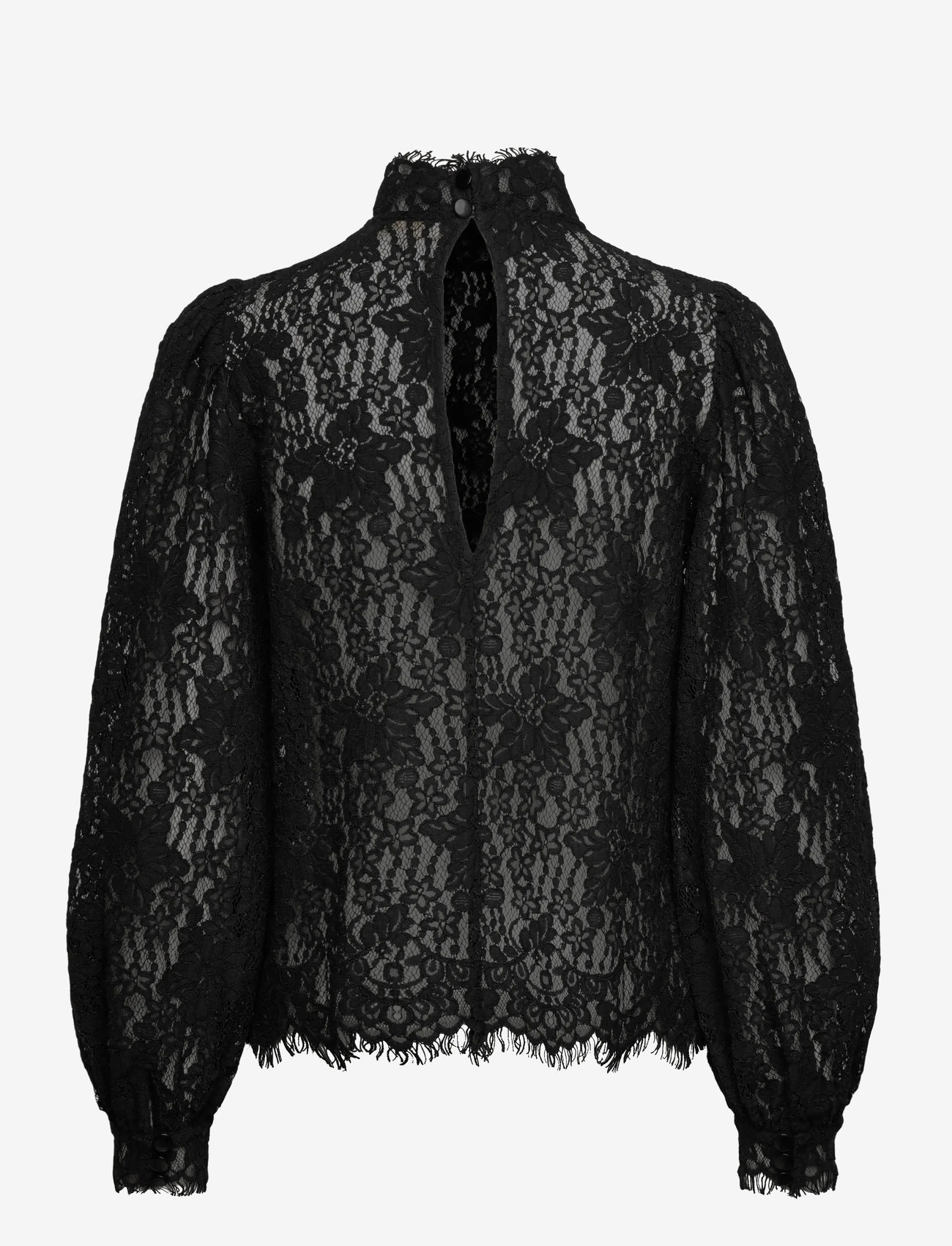 by Ti Mo - Lace Blouse - pikkade varrukatega pluusid - 099 - black - 1
