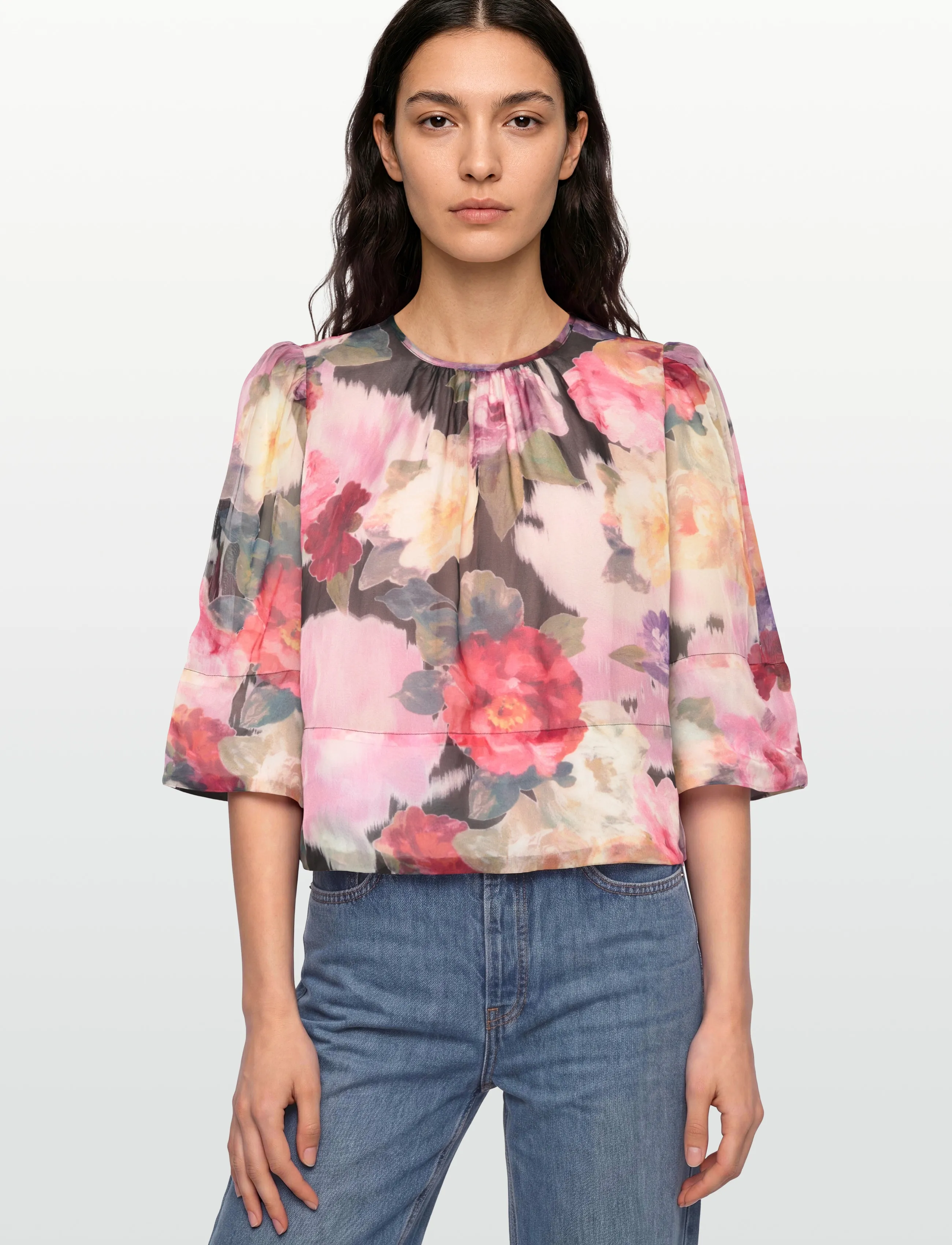 by Ti Mo - Organza Top - lühikeste varrukatega pluusid - 533 - winter breeze - 3