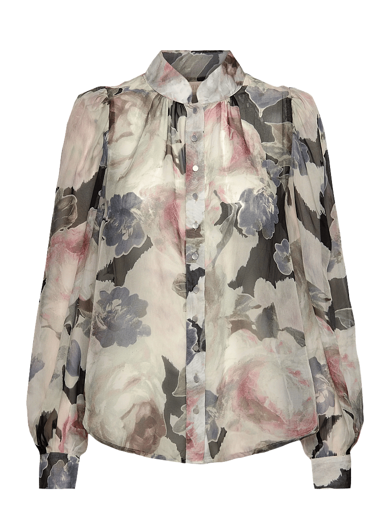 by Ti Mo - Organza Blouse - langærmede bluser - 532 - fluid - 1