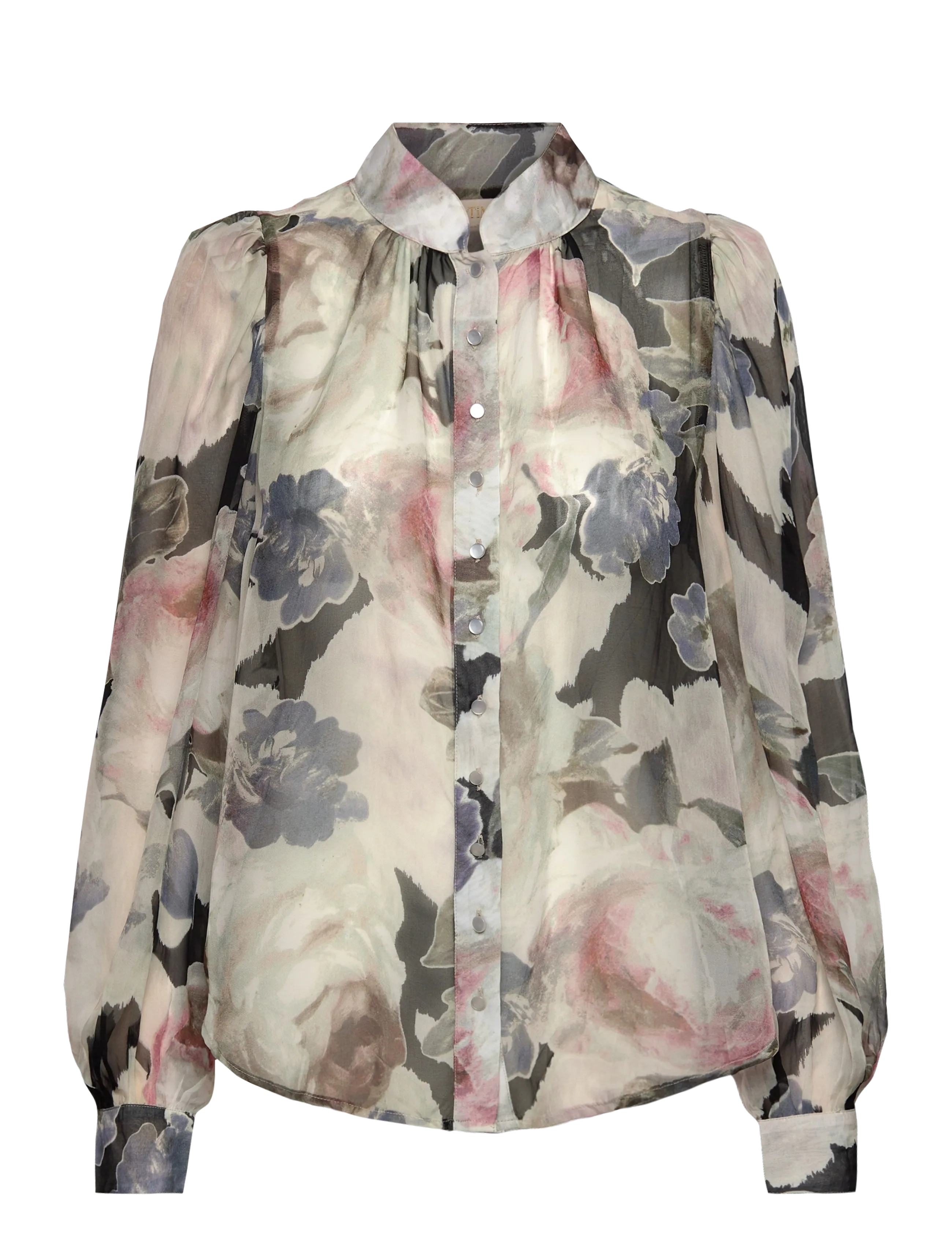 by Ti Mo Organza Blouse - Kleidung - 532 - FLUID / cream