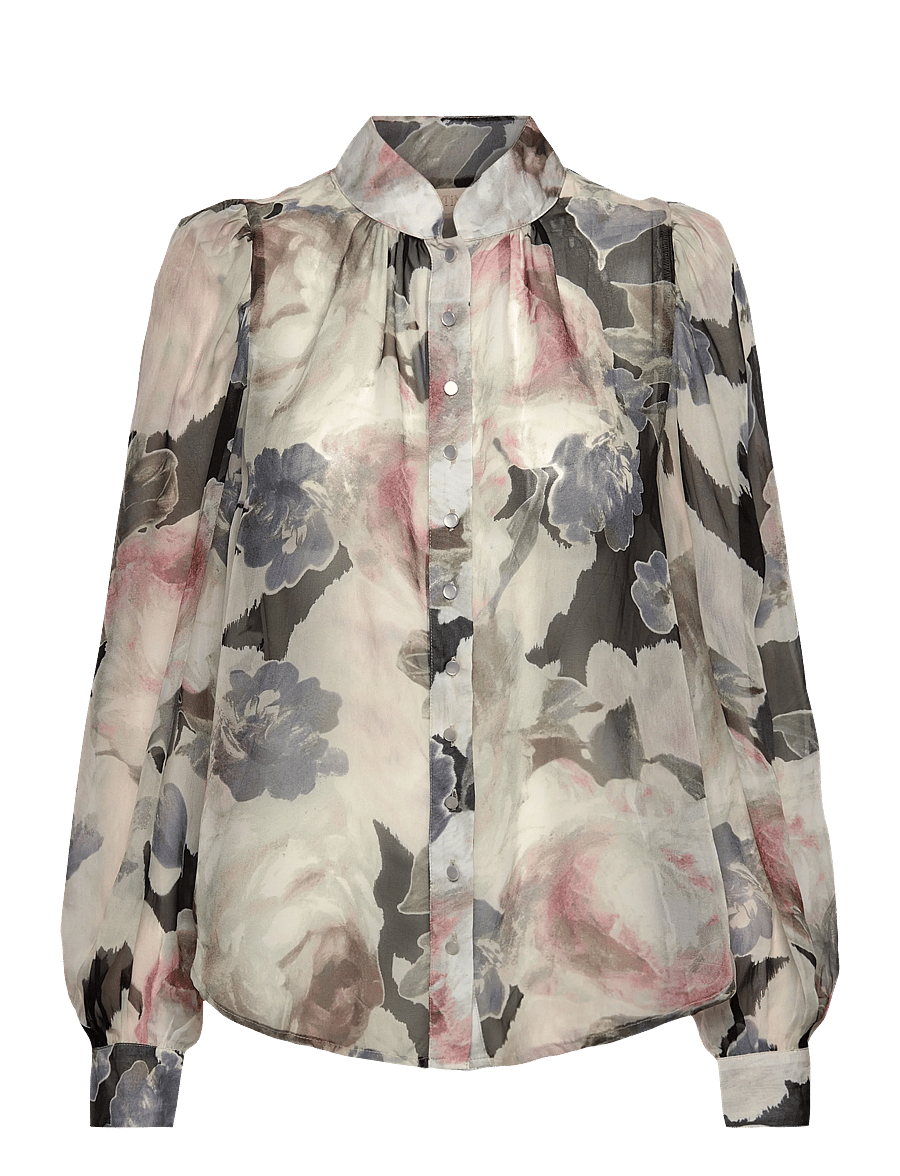 by Ti Mo - Organza Blouse - langärmlige blusen - 532 - fluid - 1
