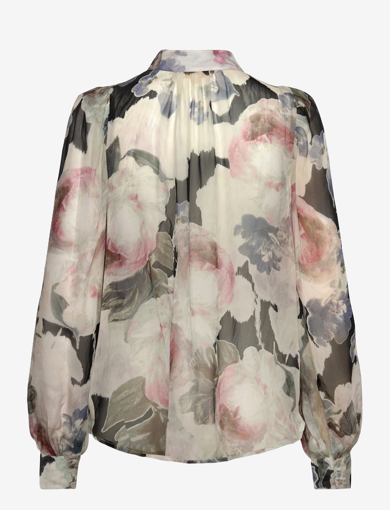 by Ti Mo - Organza Blouse - langærmede bluser - 532 - fluid - 2