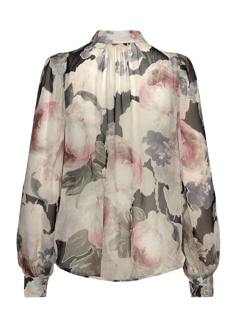 by Ti Mo - Organza Blouse - langærmede bluser - 532 - fluid - 2