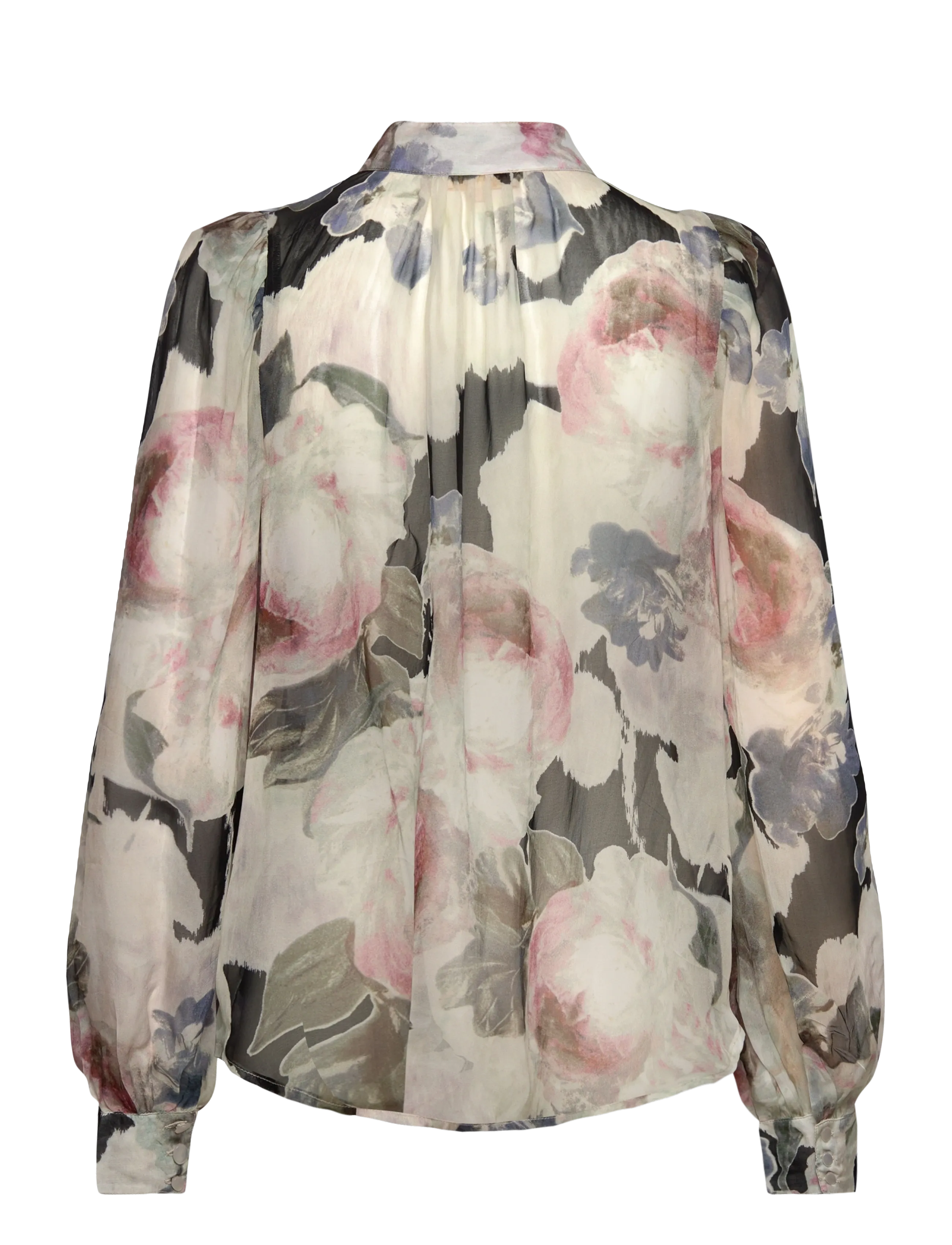 by Ti Mo - Organza Blouse - langärmlige blusen - 532 - fluid - 2
