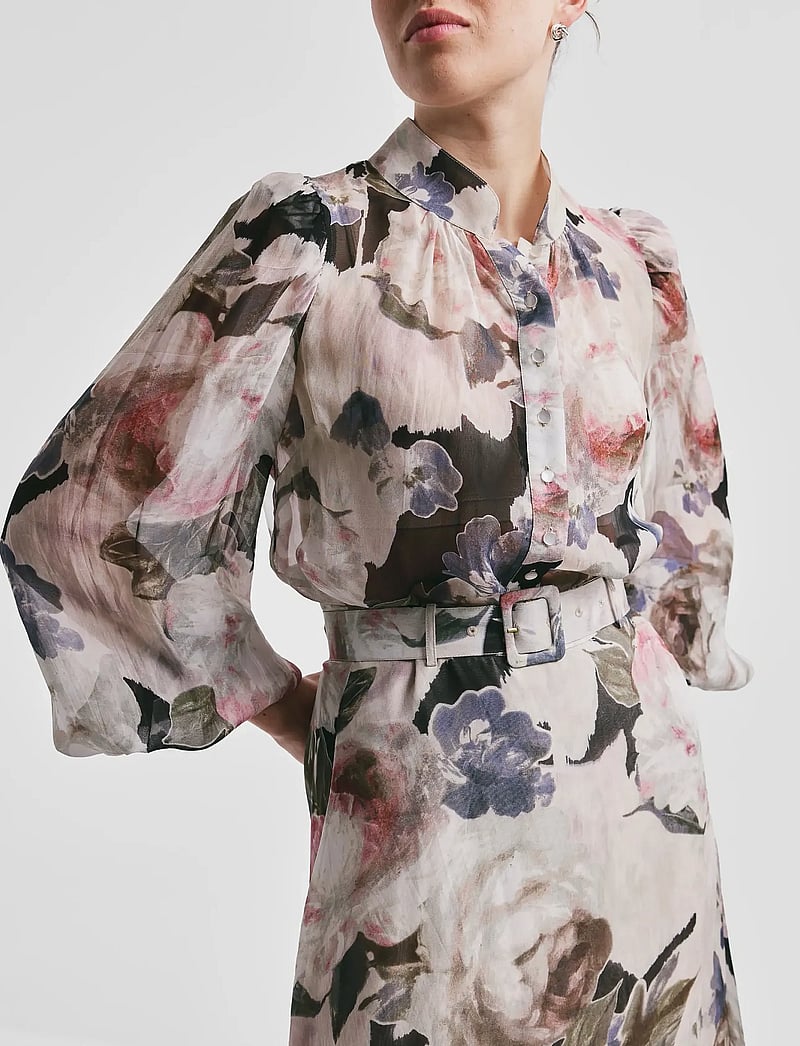 by Ti Mo - Organza Blouse - langærmede bluser - 532 - fluid - 0