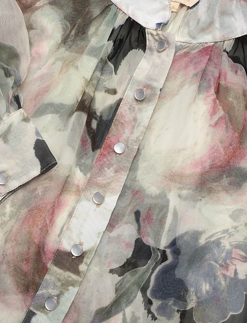 by Ti Mo - Organza Blouse - langærmede bluser - 532 - fluid - 5