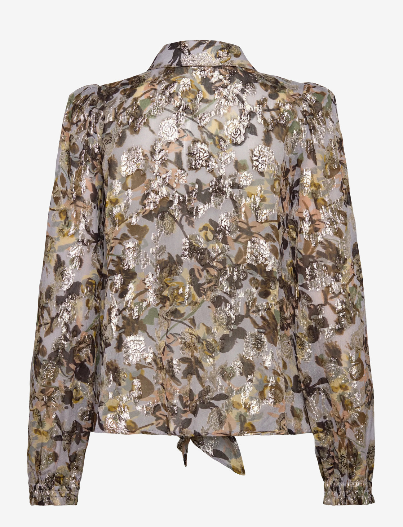 by Ti Mo - Georgette Blouse - langærmede bluser - 415 - october field - 1