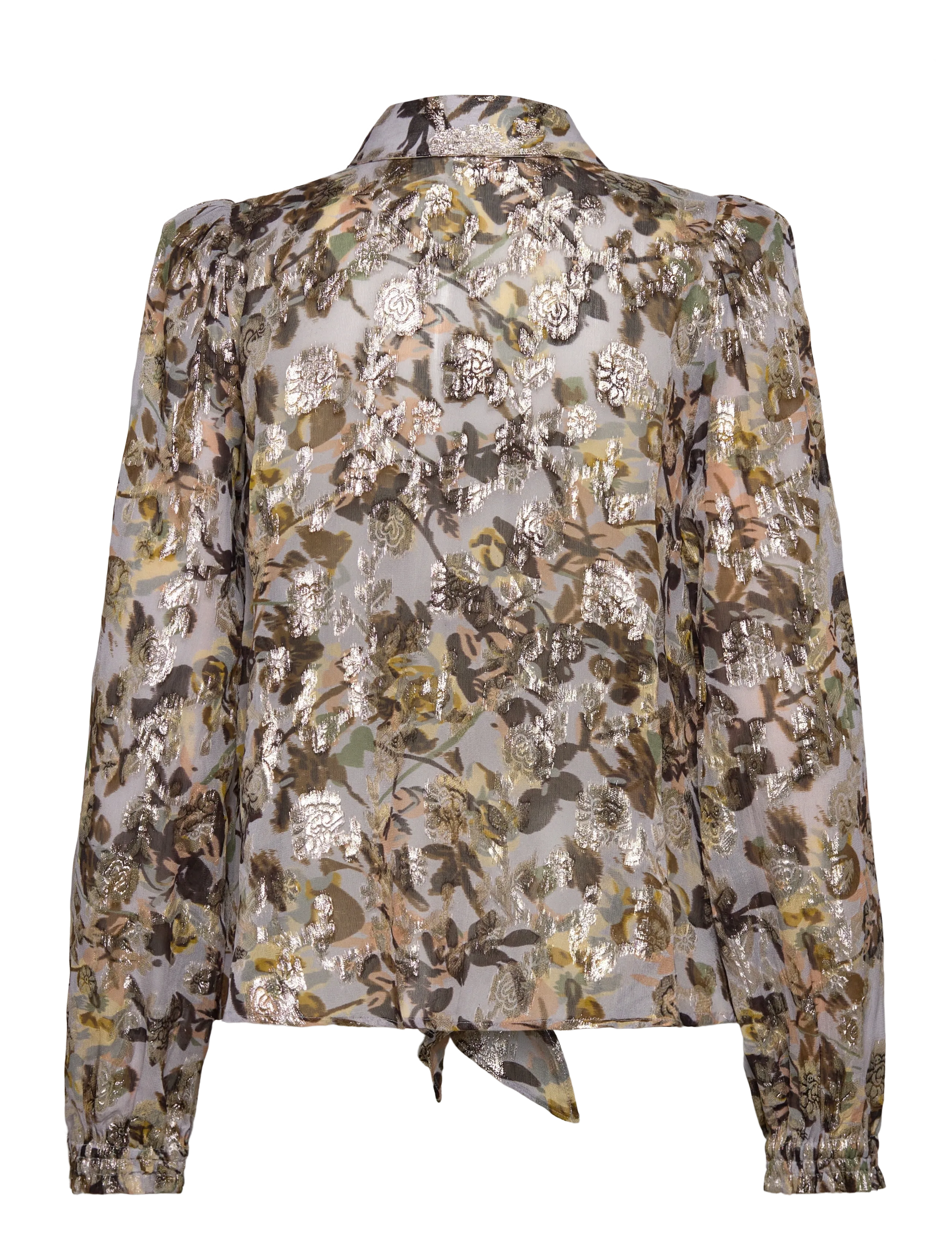 by Ti Mo - Georgette Blouse - långärmade blusar - 415 - october field - 1