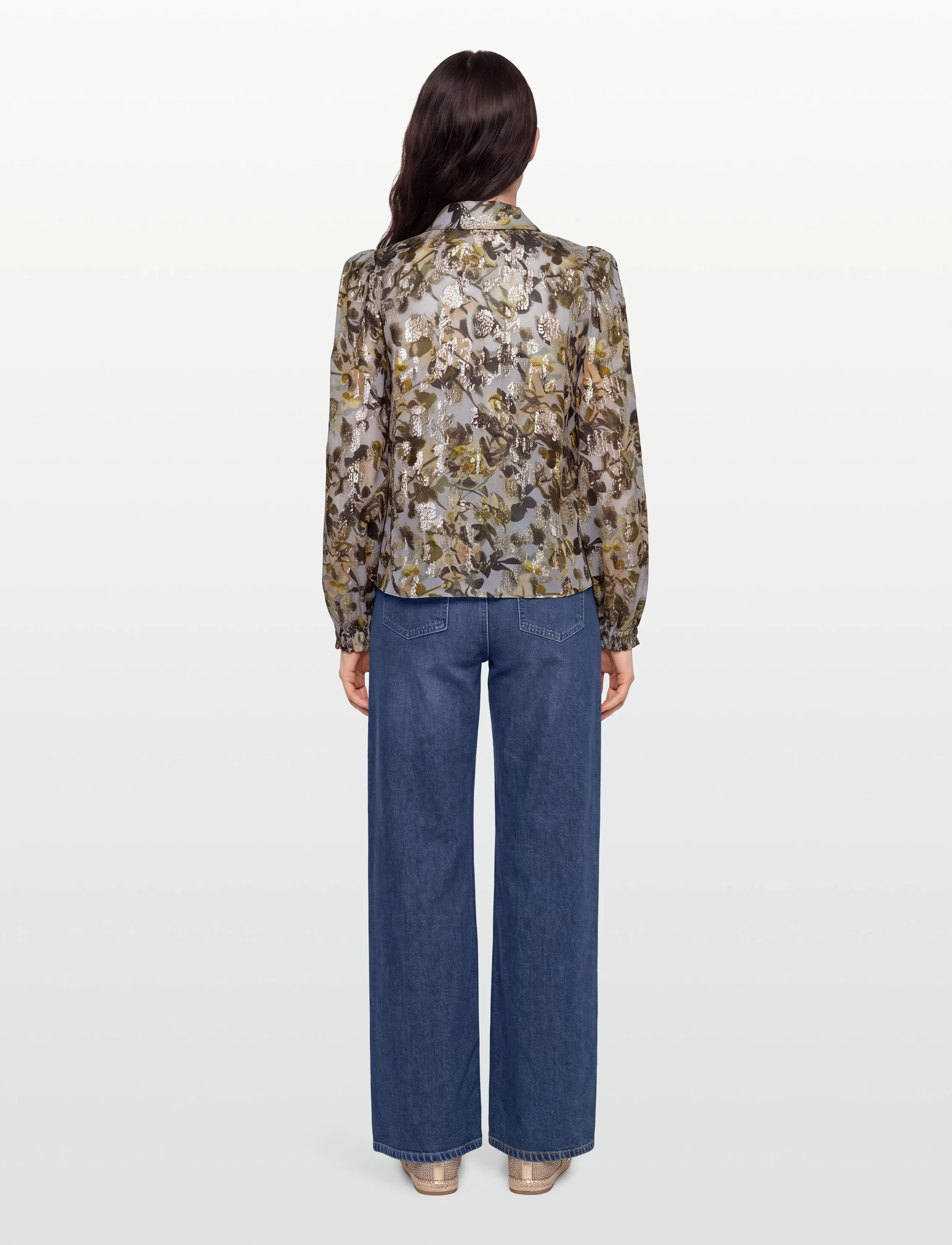by Ti Mo - Georgette Blouse - langärmlige blusen - 415 - october field - 4
