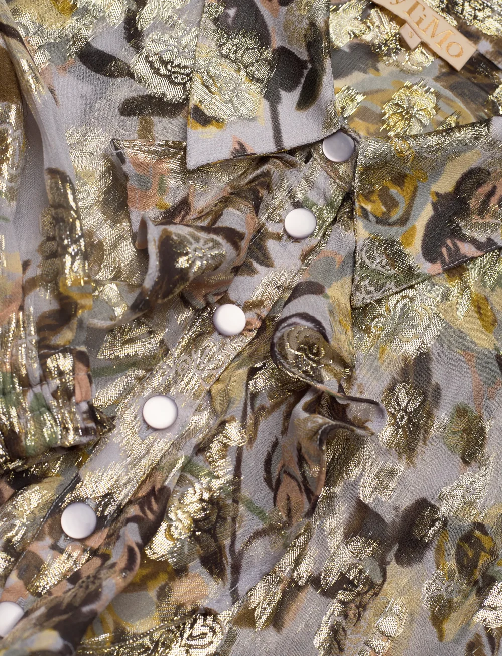 by Ti Mo - Georgette Blouse - blūzes ar garām piedurknēm - 415 - october field - 2