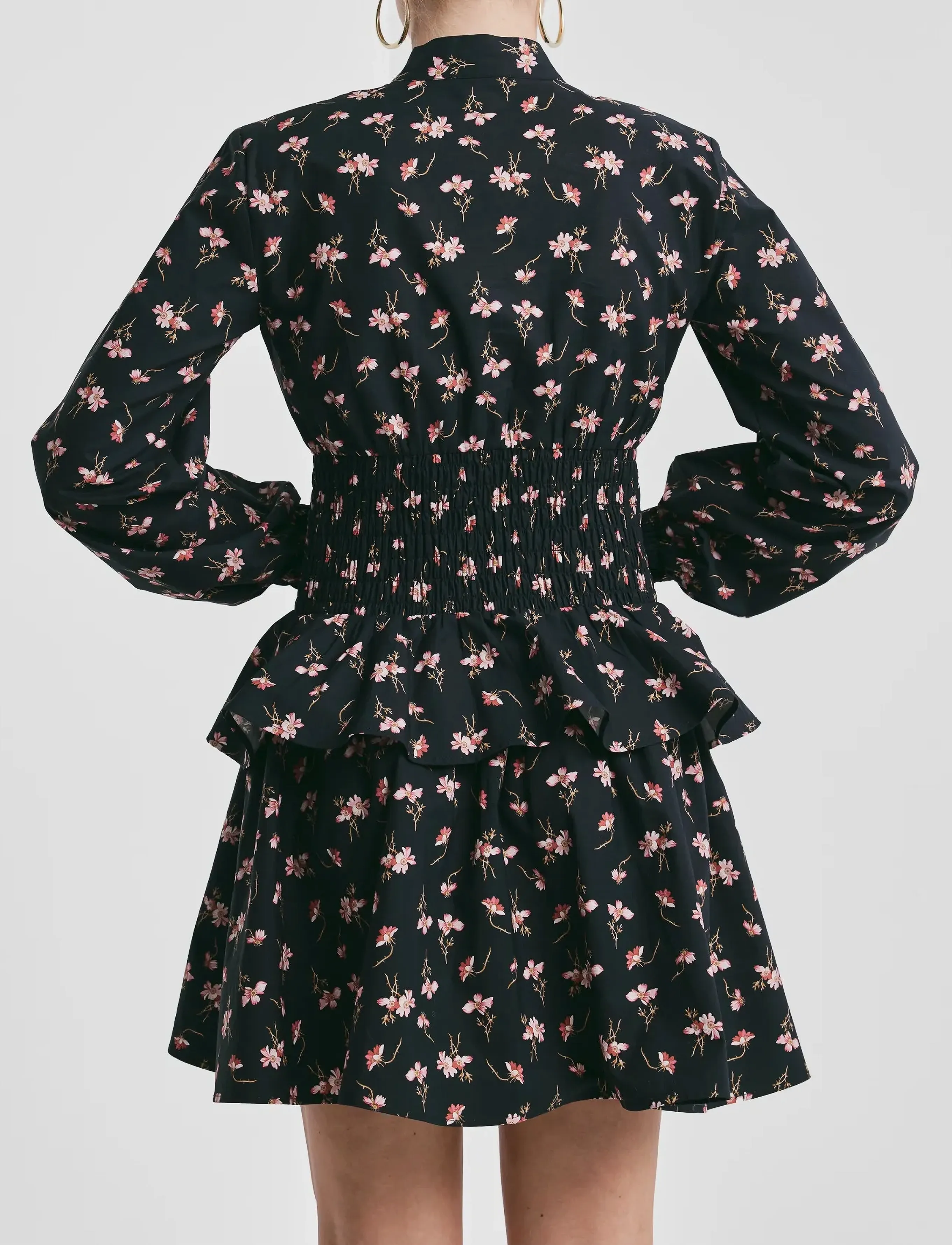 by Ti Mo - Poplin Smocking Blouse - 418 - petals - 5