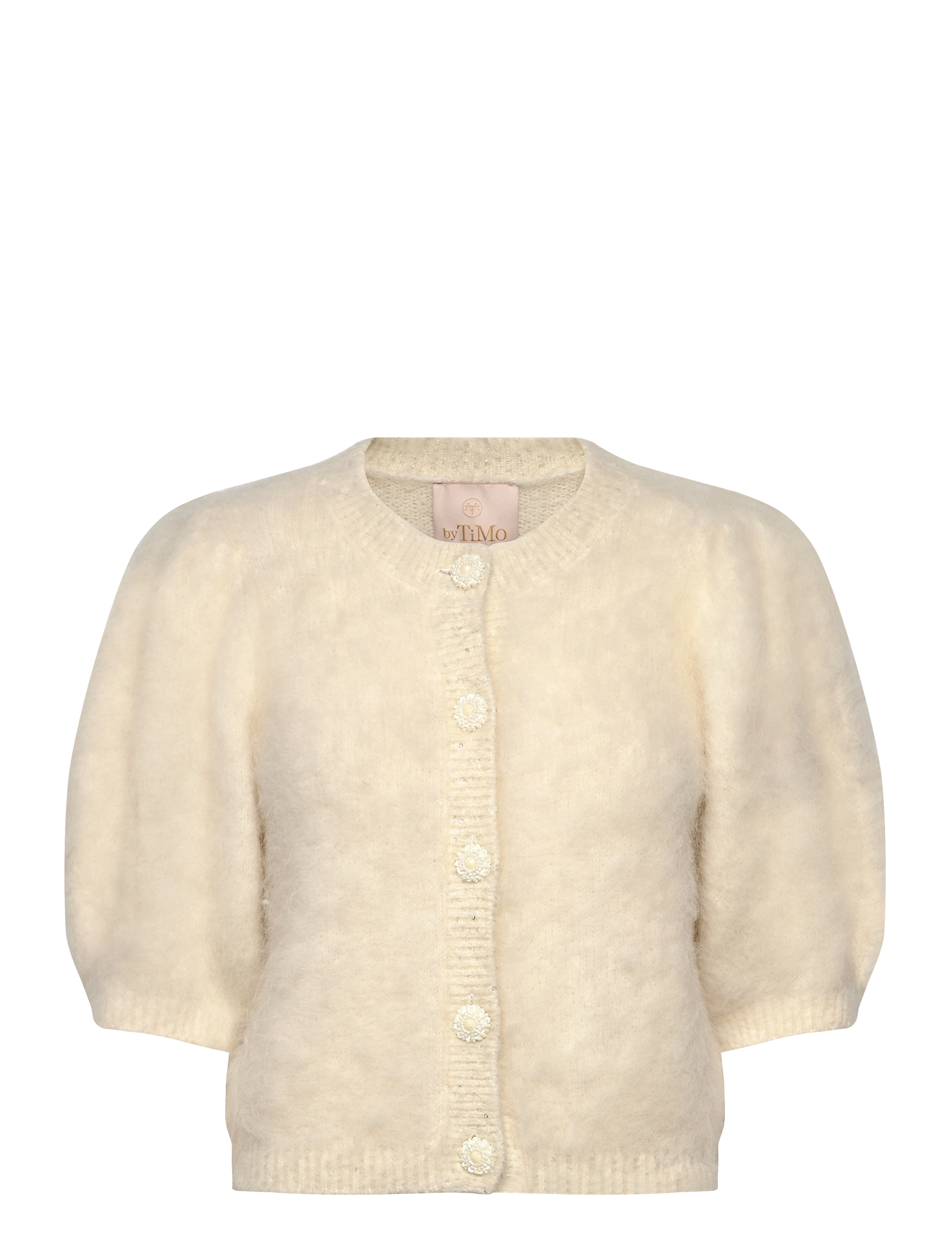 by Ti Mo - Hairy Knit Puffed Jacket - jakas - 003 - off white - 0