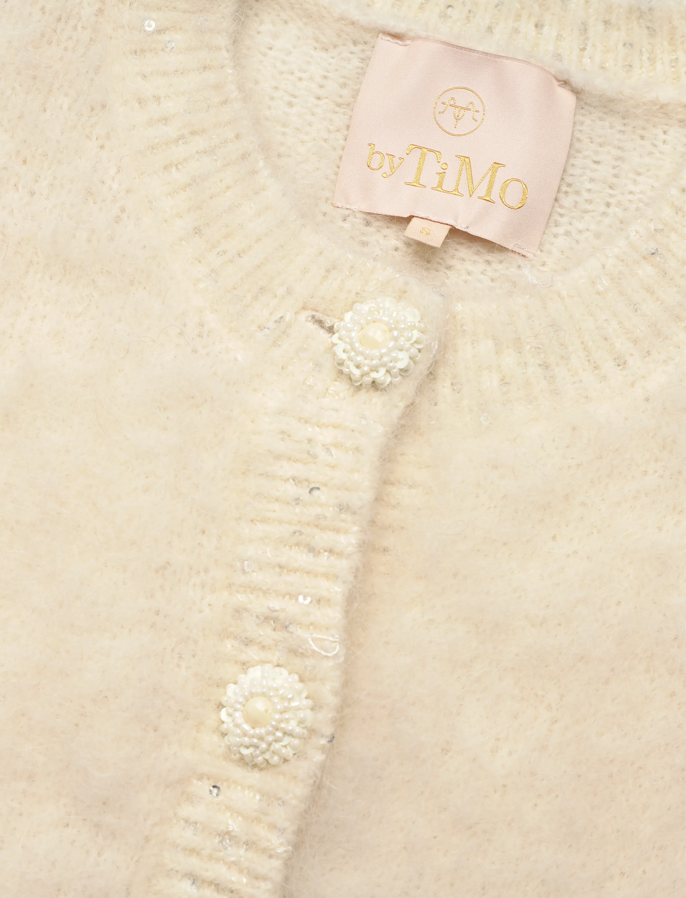by Ti Mo - Hairy Knit Puffed Jacket - cardigans - 003 - off white - 2