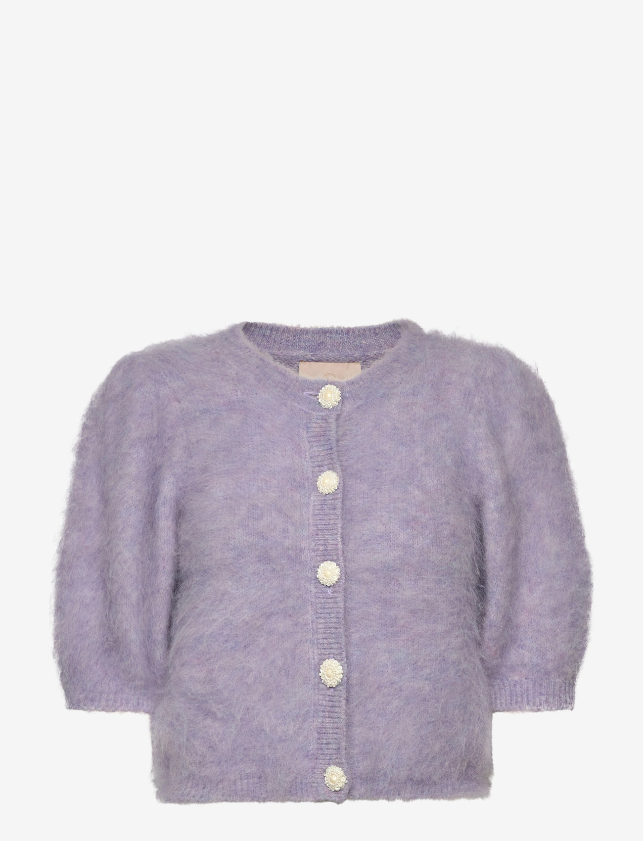 by Ti Mo - Hairy Knit Puffed Jacket - cardigans - 056 - lilac - 1