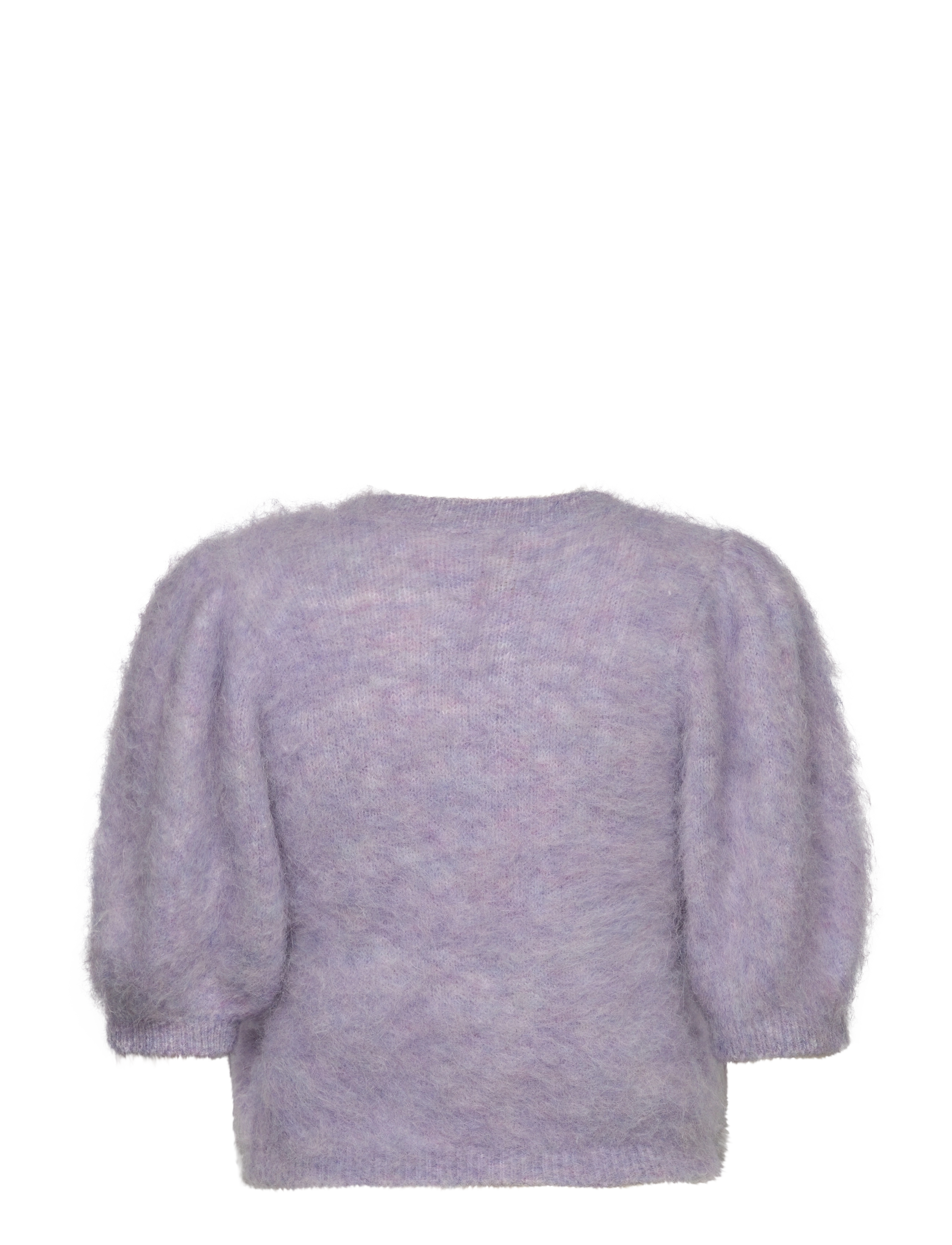 by Ti Mo - Hairy Knit Puffed Jacket - kardiganid - 056 - lilac - 2