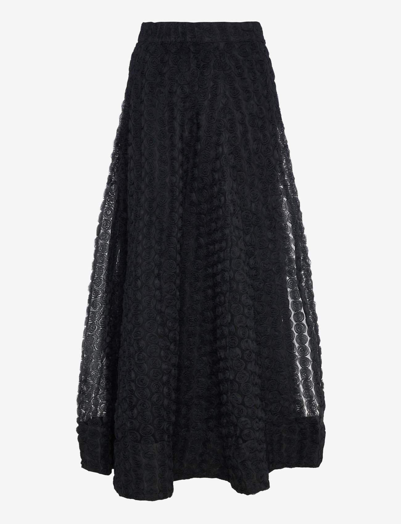 by Ti Mo - Decorated Maxi Skirt - maksiseelikud - 099 - black - 2