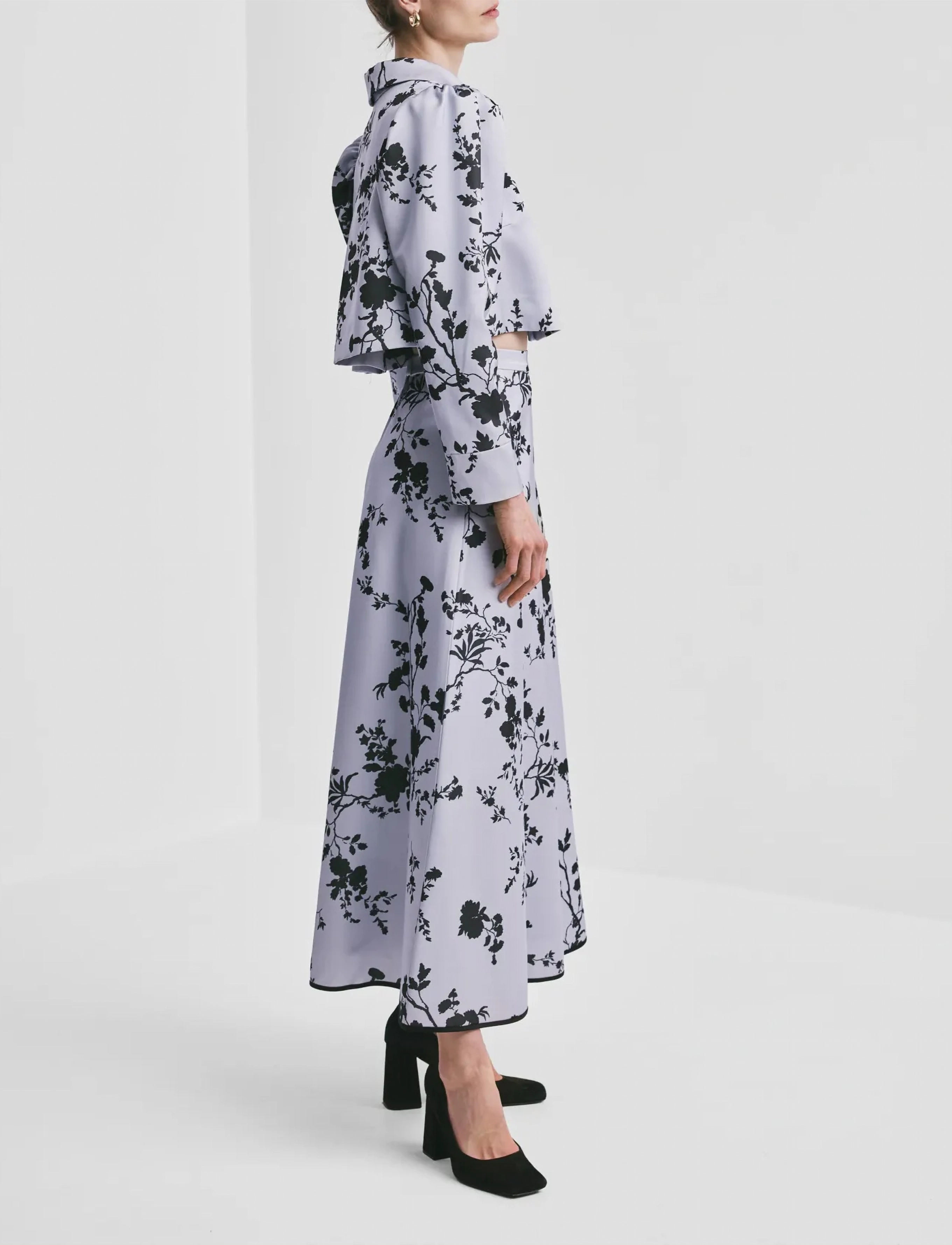 by Ti Mo - Tailored Satin Skirt - satinkjolar - 494 - blue meadow - 4