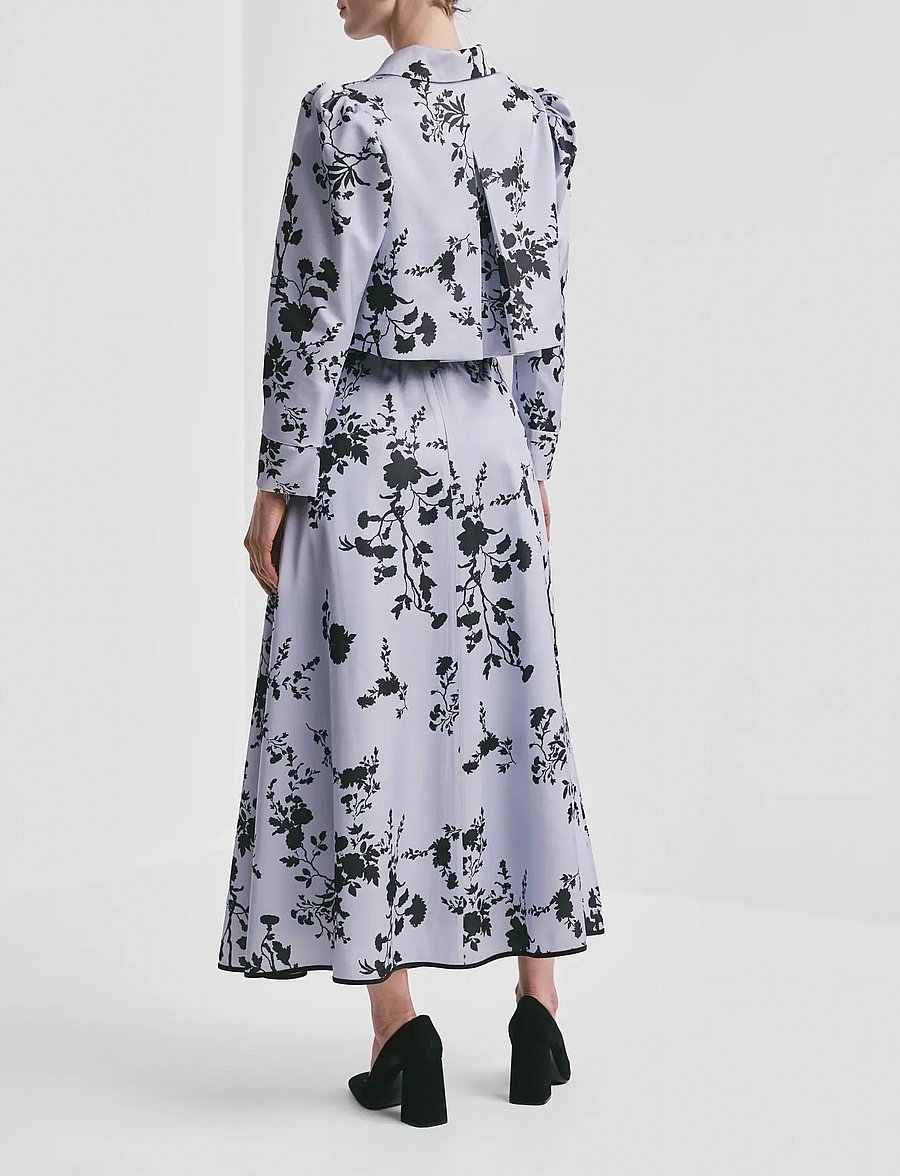 by Ti Mo - Tailored Satin Skirt - satinkjolar - 494 - blue meadow - 5
