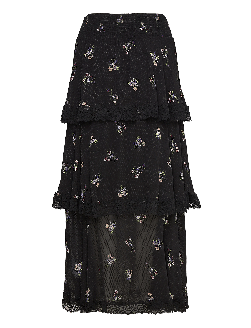 by Ti Mo - Georgette Skirt - maxikjolar - 499 - flower field - 2
