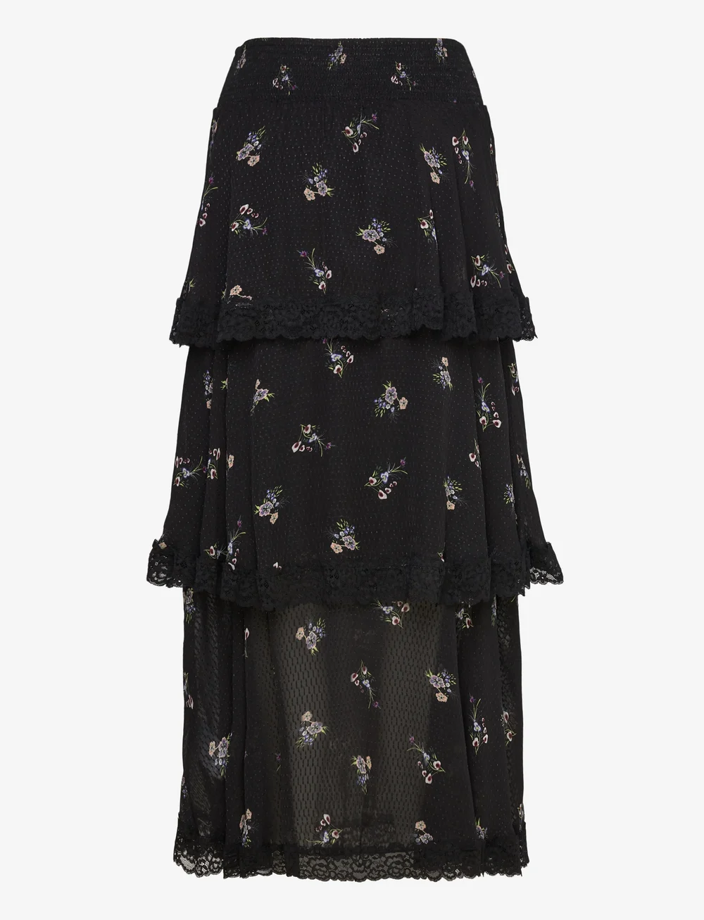 by Ti Mo - Georgette Skirt - maxi röcke - 499 - flower field - 2