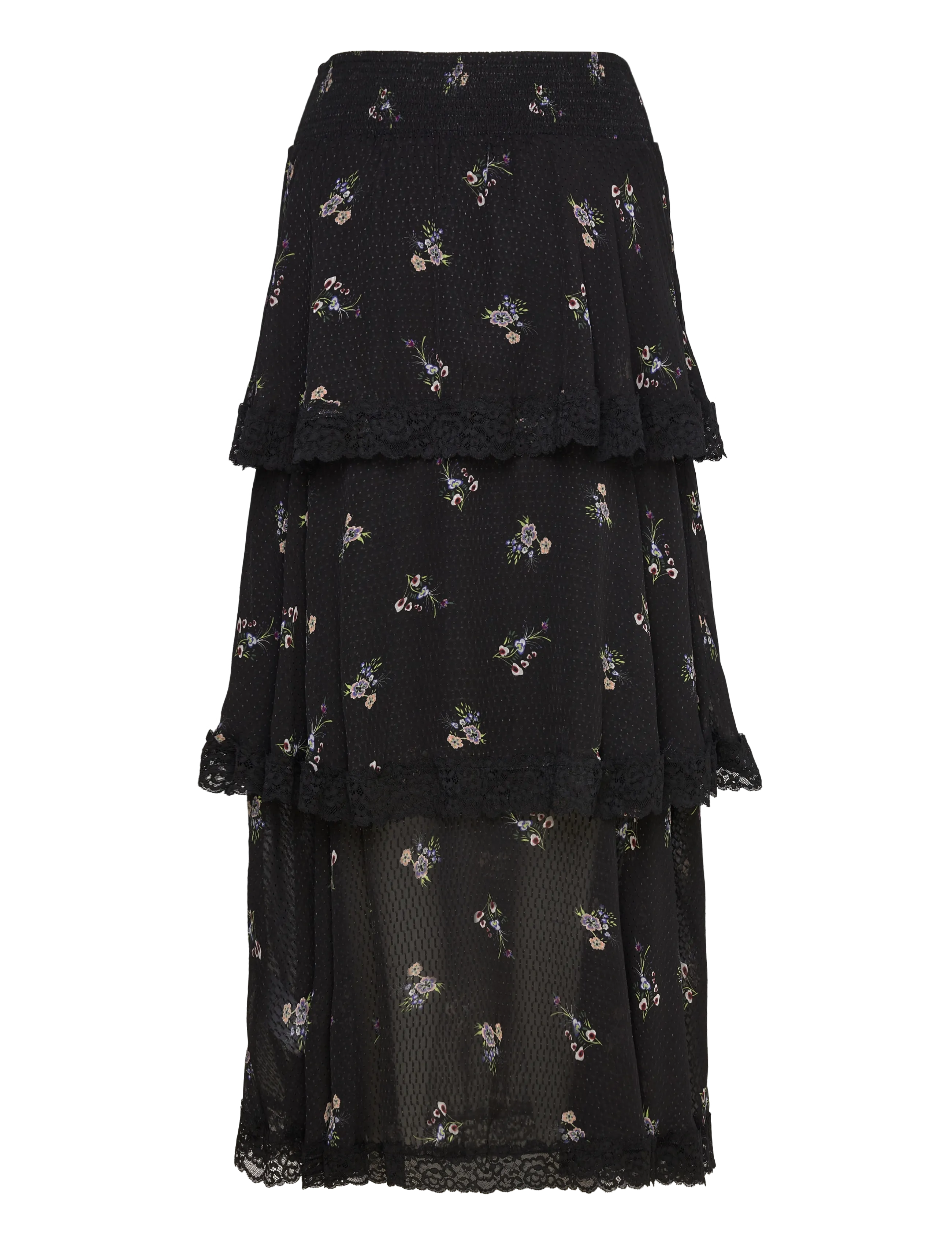 by Ti Mo - Georgette Skirt - maxi nederdele - 499 - flower field - 2