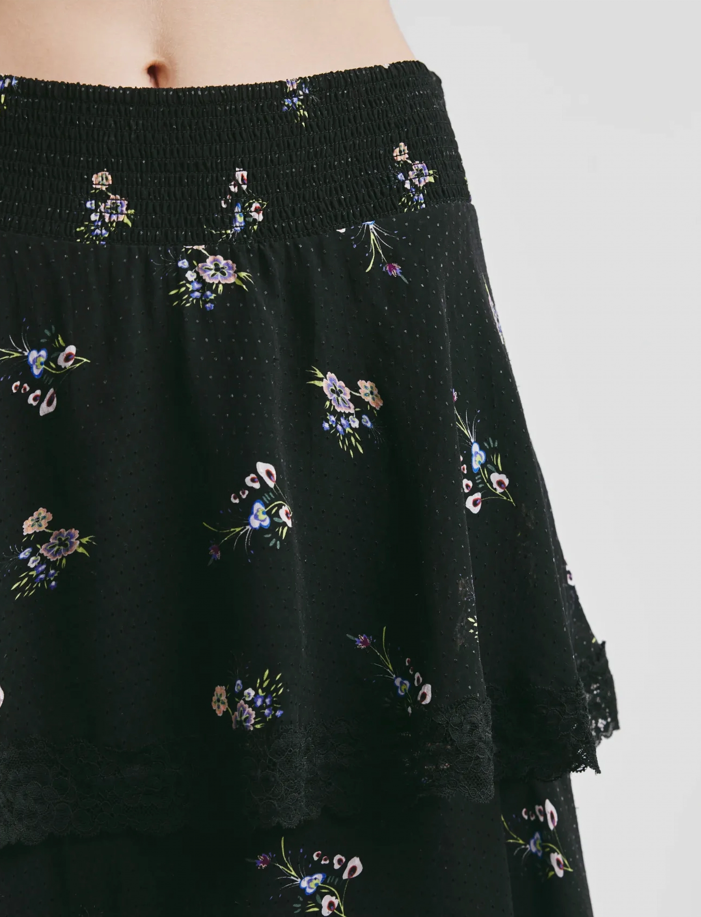 by Ti Mo - Georgette Skirt - spódnice długie - 499 - flower field - 5
