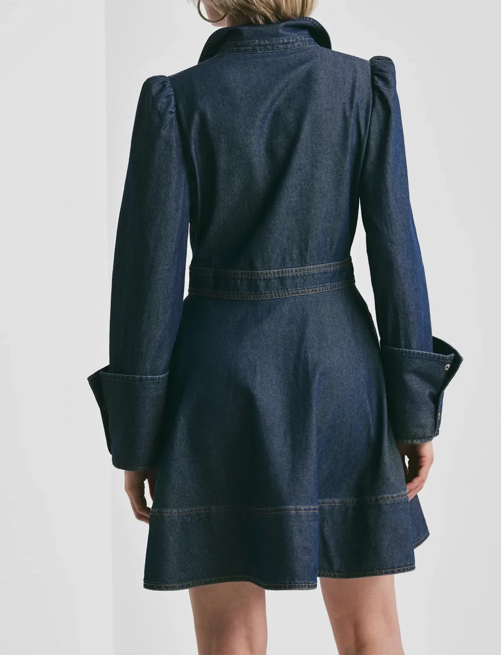 by Ti Mo - Denim Mini Dress - jeansklänningar - 095 - dark blue - 4