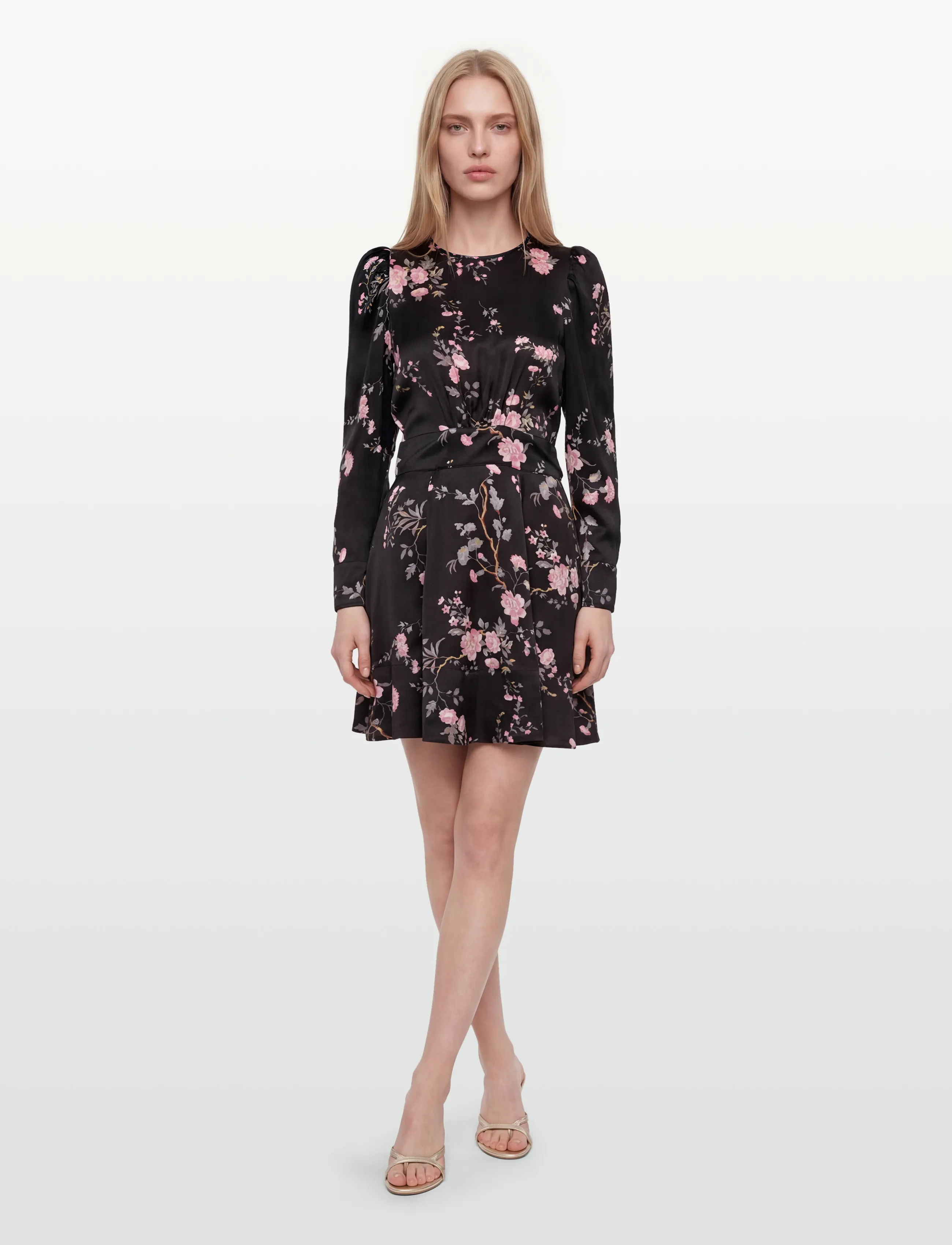 by Ti Mo Satin Mini Dress, S, Dresses, Schwarz - Short Frauen