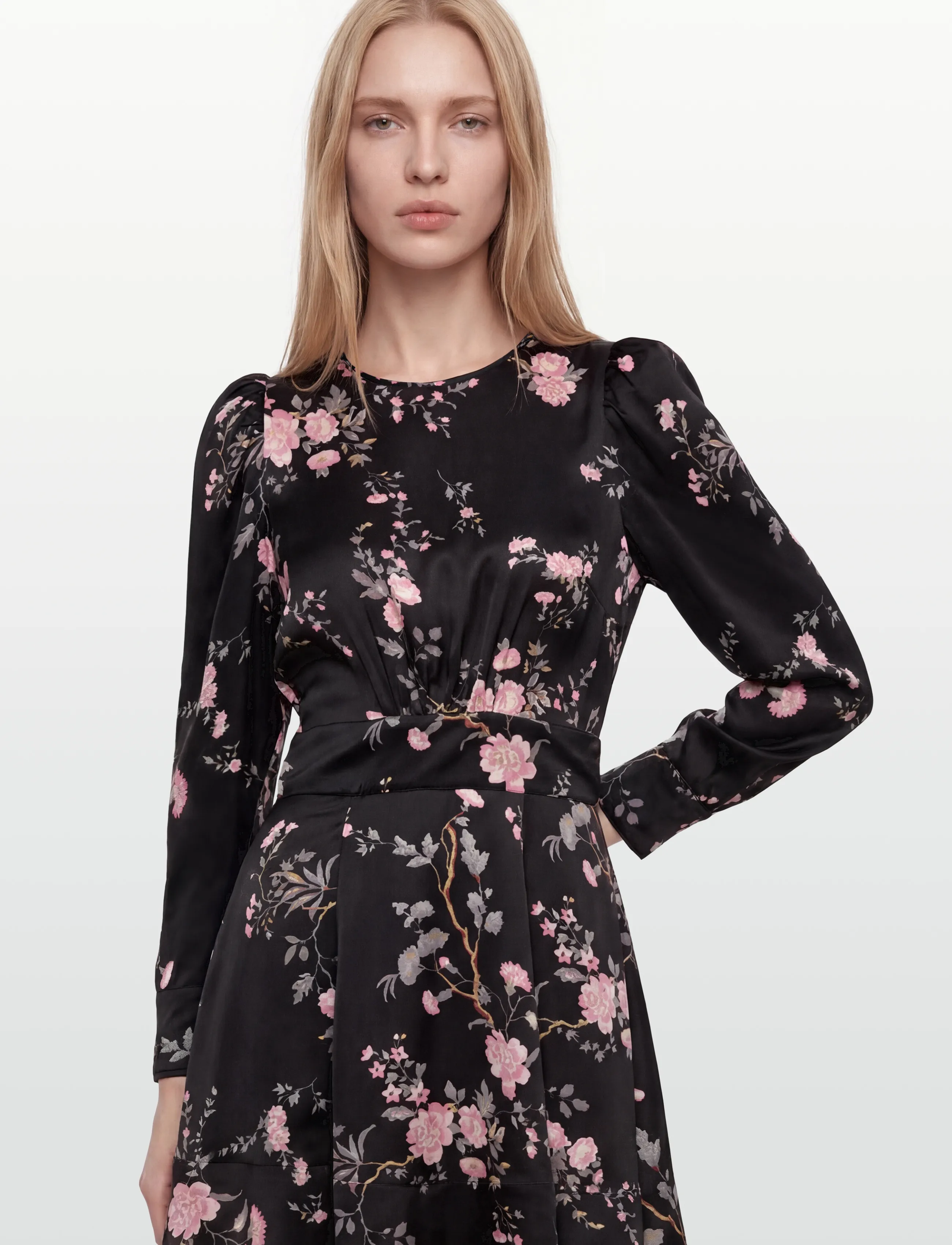 by Ti Mo - Satin Mini Dress - juhlamekot - 476 - midnight garden - 3