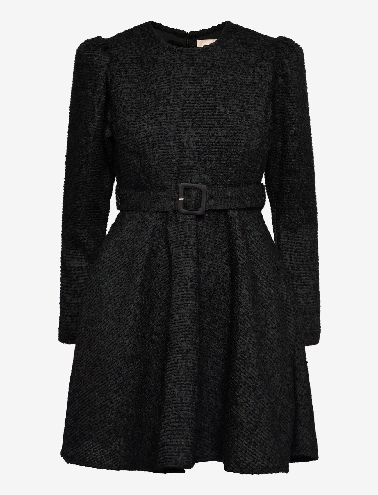 by Ti Mo - Bouclé Belt Dress - abendkleider - 099 - black - 1