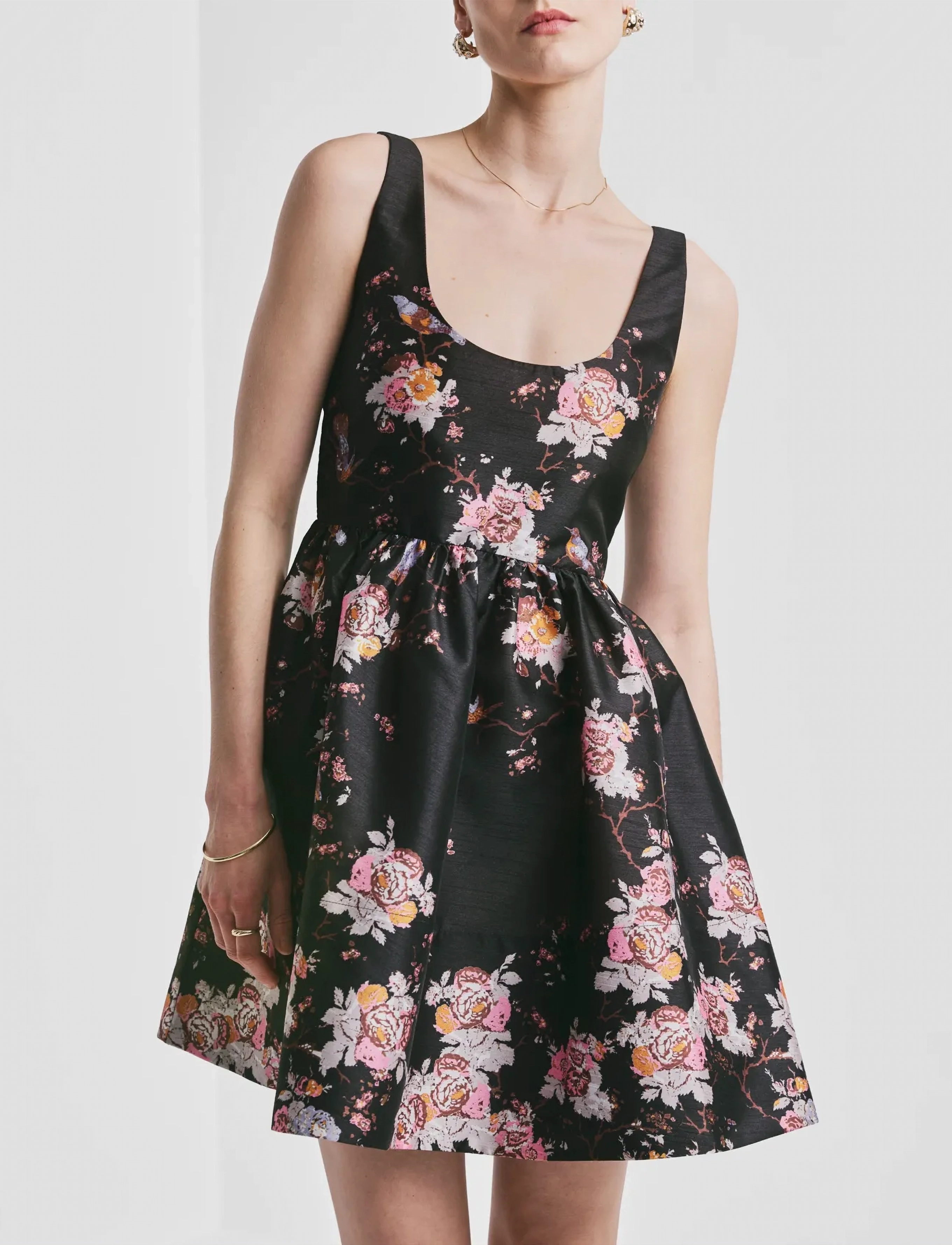 by Ti Mo Taffeta Mini Dress, M, Designer, Schwarz - Short Frauen