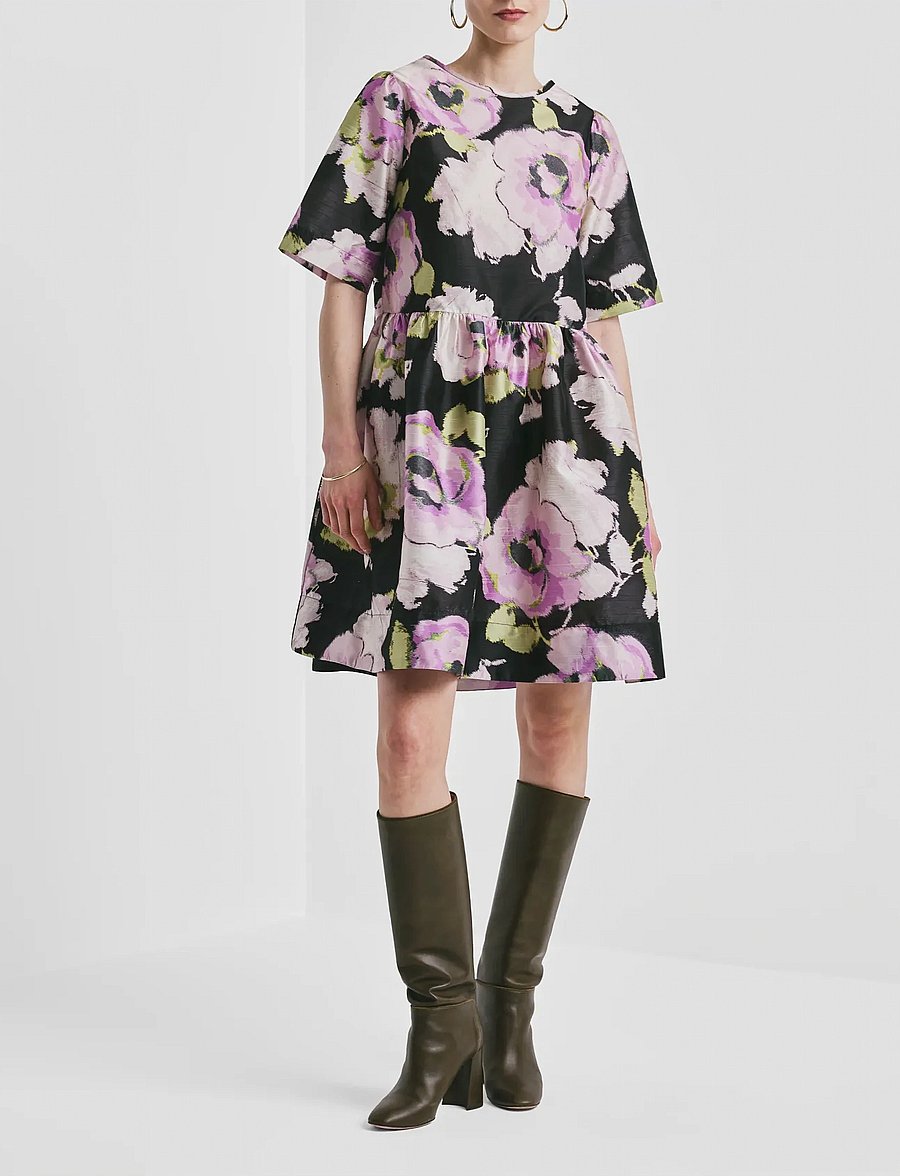 by Ti Mo - Taffeta Shift Dress - sukienki koktajlowe - 540 - grace - 0