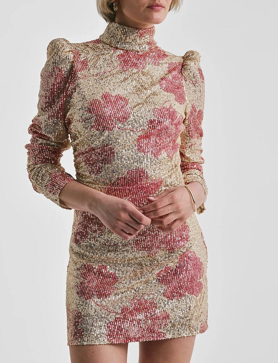 by Ti Mo - Sequins Rouching Dress - 497 - serenade - 0