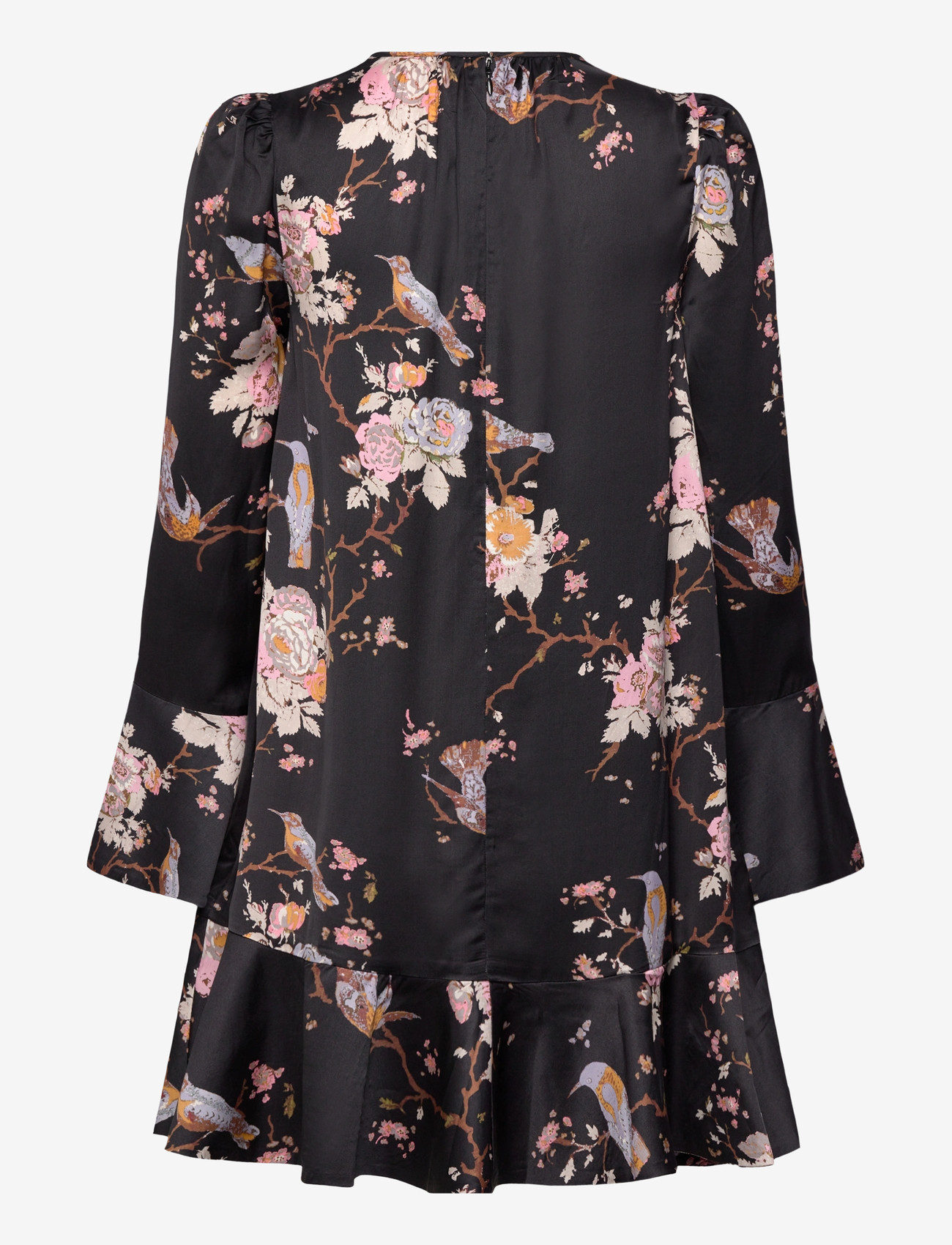 by Ti Mo - Satin Shift Dress - festkjoler - 515 - midnight birds - 1