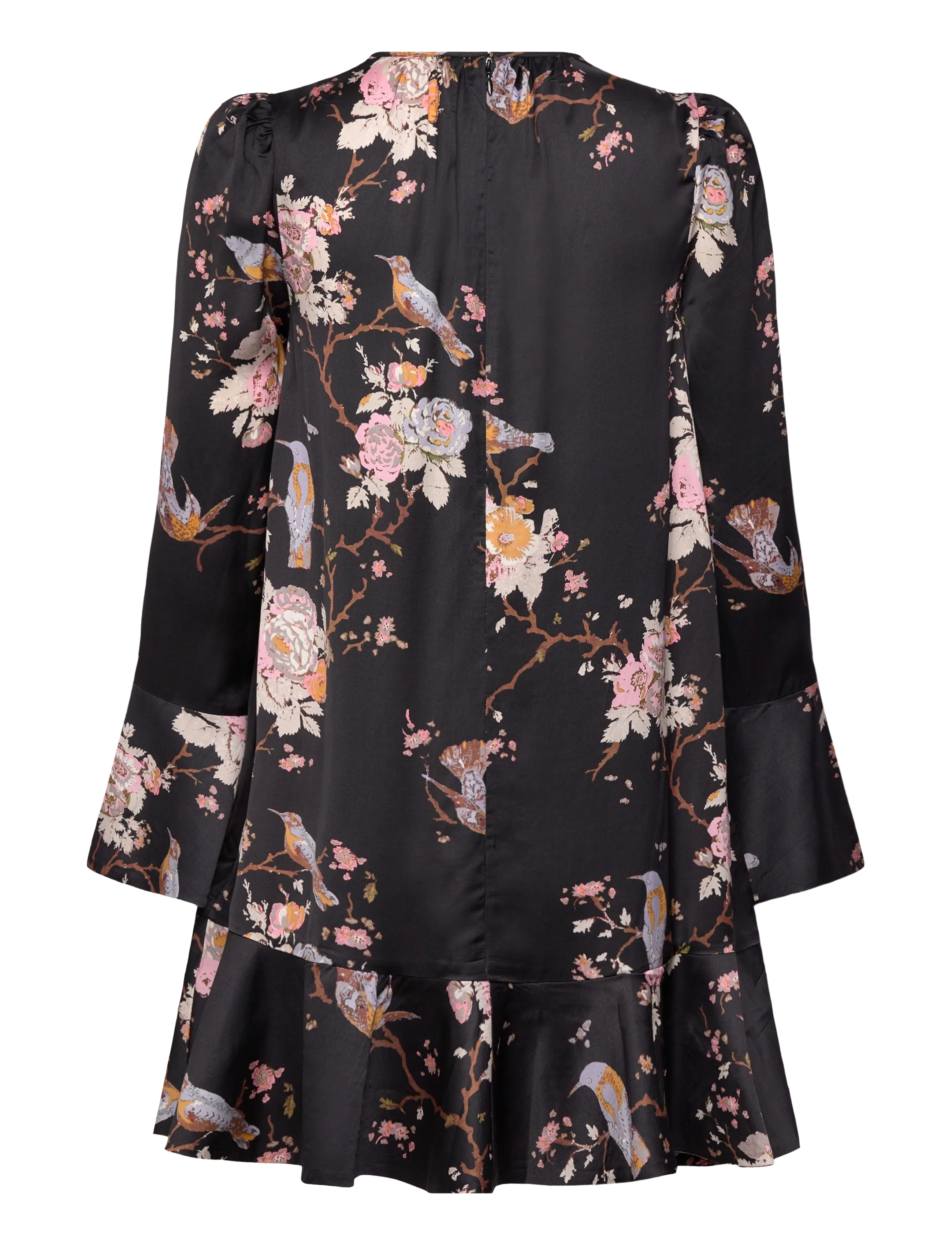by Ti Mo - Satin Shift Dress - festklänningar - 515 - midnight birds - 1