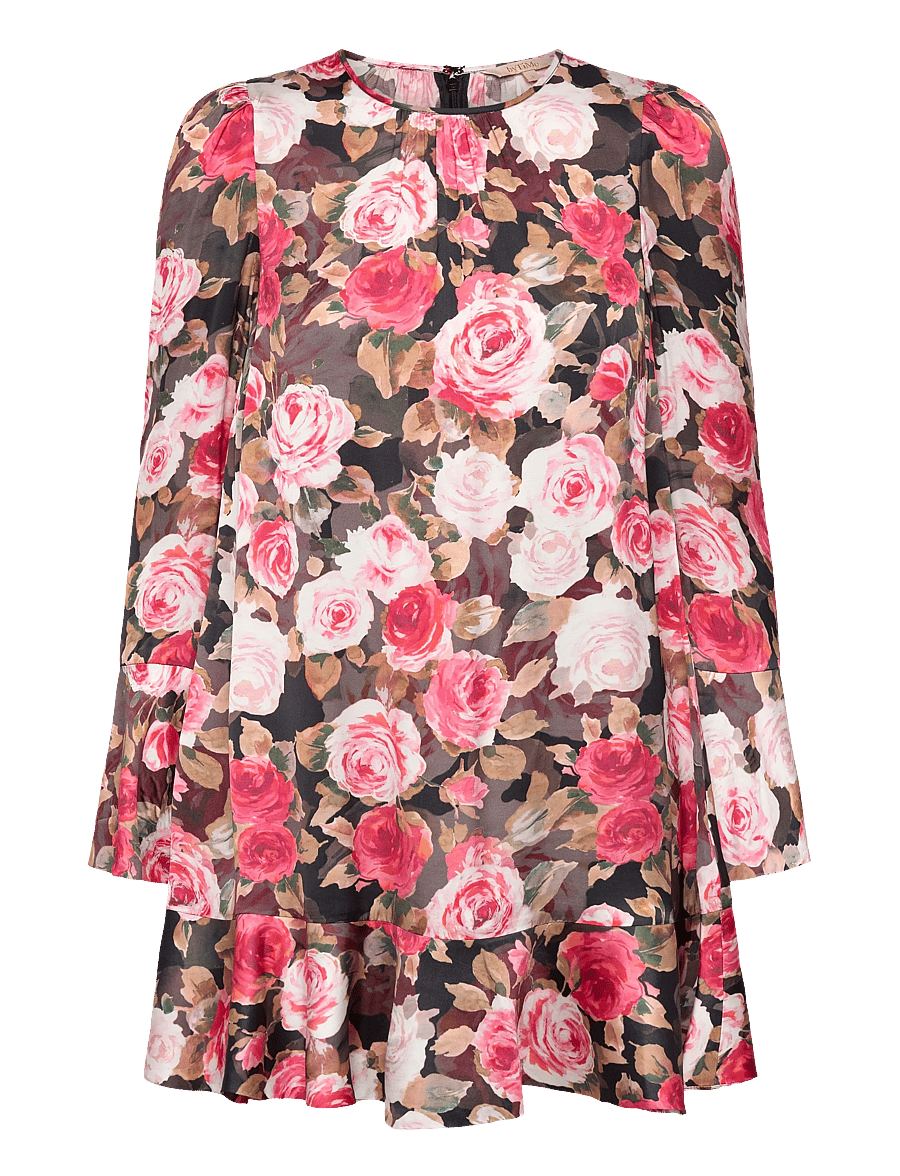 by Ti Mo - Satin Shift Dress - partykleider - 549 - midnight roses - 1